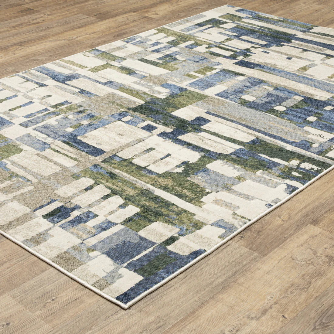 Oriental Weavers Tisdell TIS01 Blue/Green Area Rug