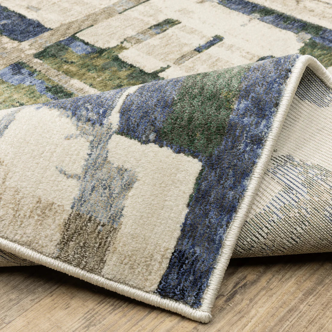 Oriental Weavers Tisdell TIS01 Blue/Green Area Rug