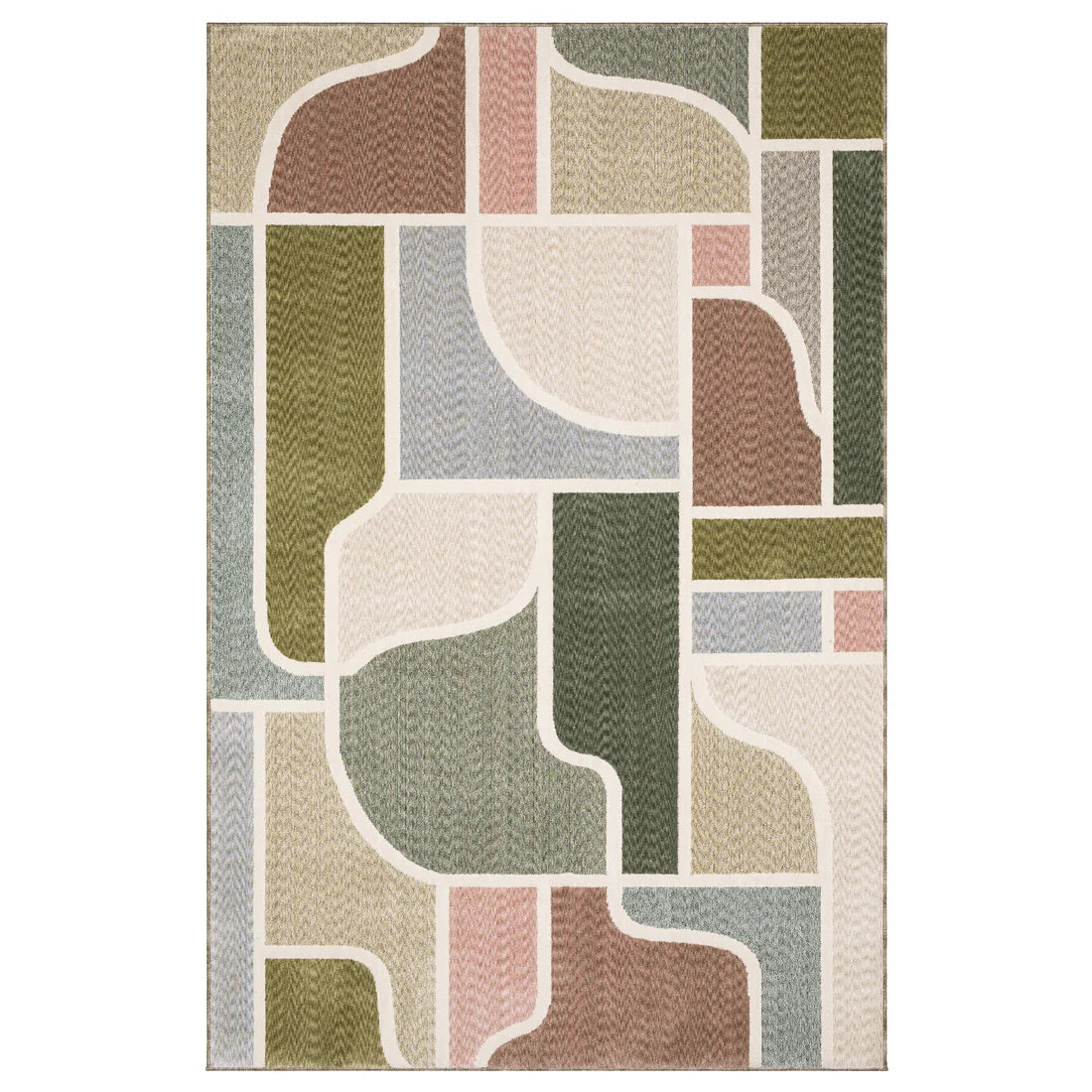 Oriental Weavers Tisdell TIS02 Green/Multi Area Rug