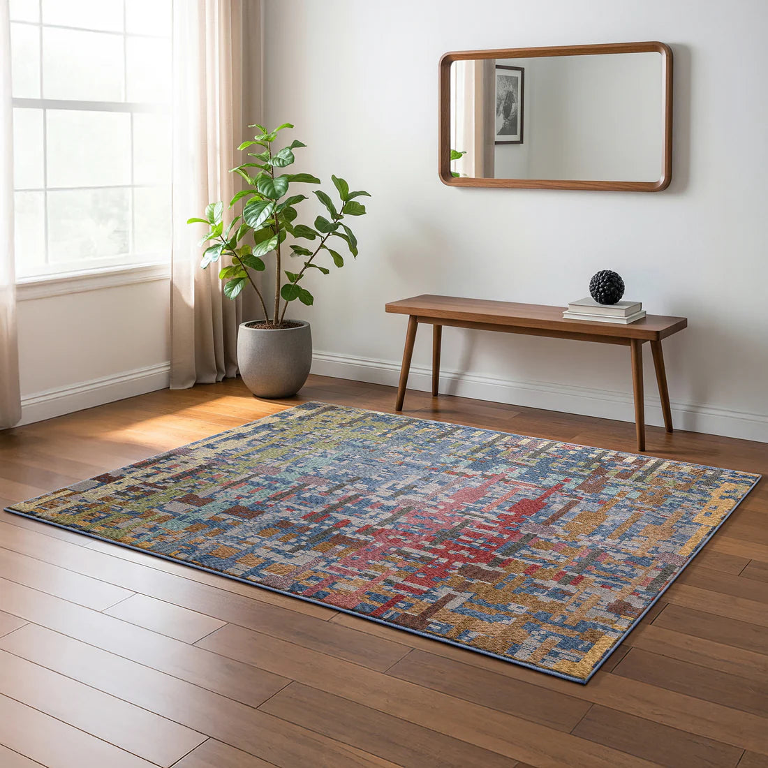 Oriental Weavers Tisdell TIS03 Blue/Multi Area Rug