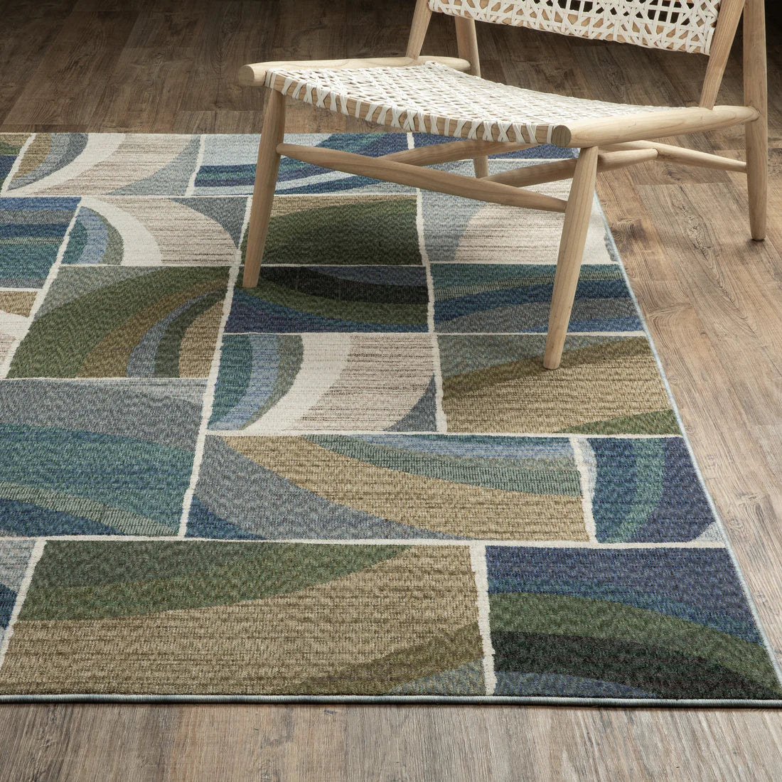 Oriental Weavers Tisdell TIS06 Blue/Green Area Rug