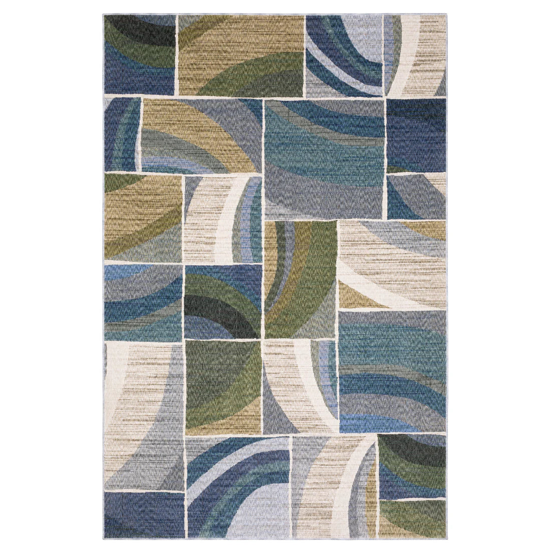 Oriental Weavers Tisdell TIS06 Blue/Green Area Rug