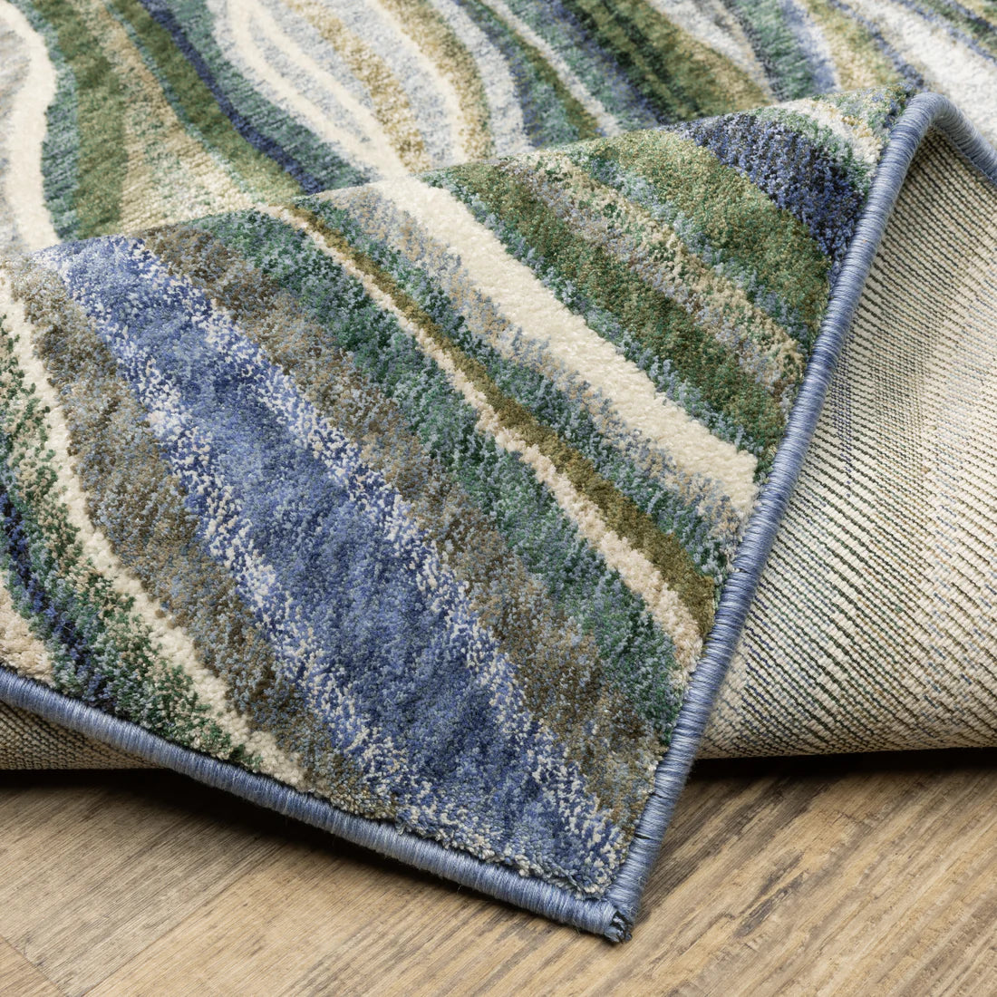 Oriental Weavers Tisdell TIS10 Green/Blue Area Rug