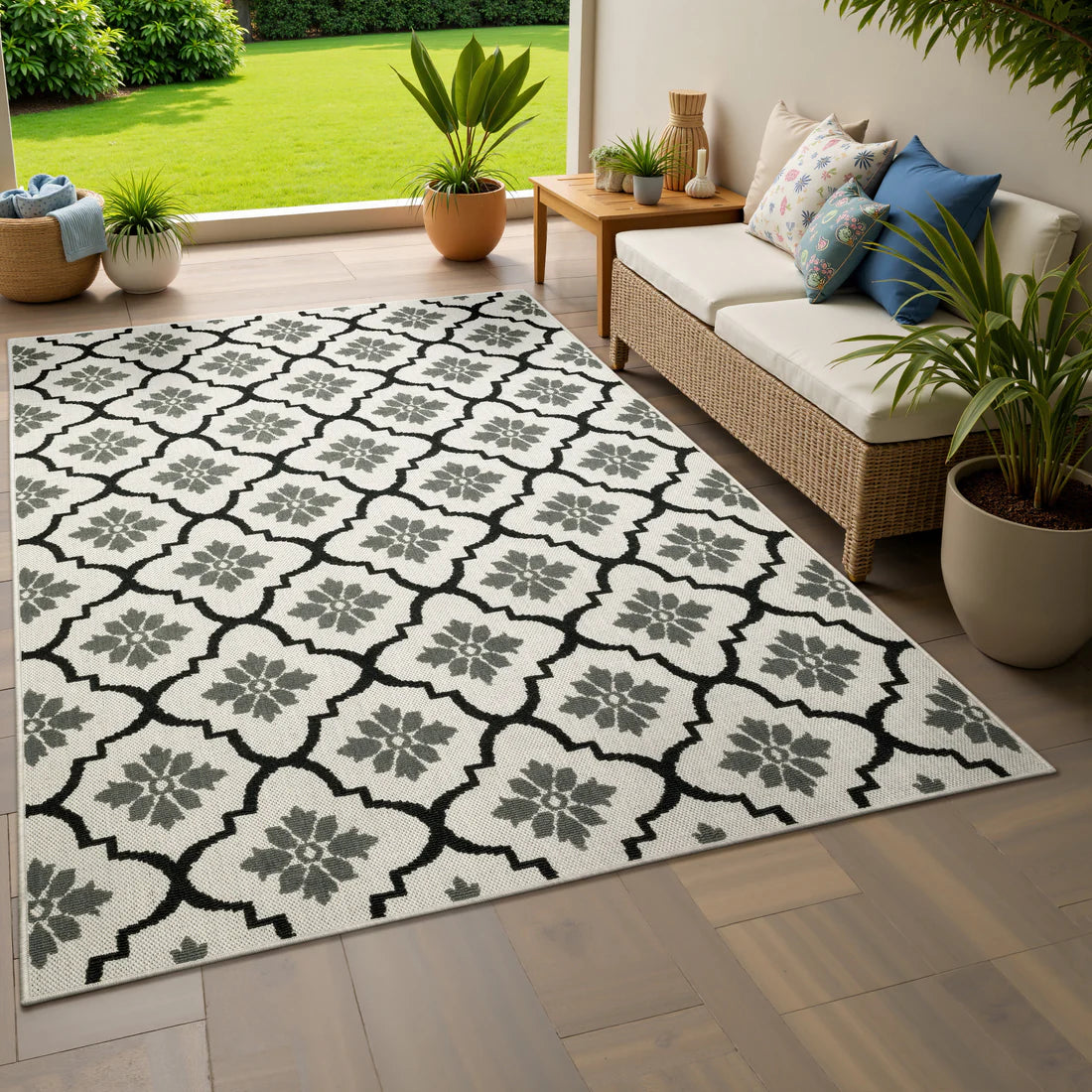 Oriental Weavers Torrey 5562E Beige/Black Area Rug