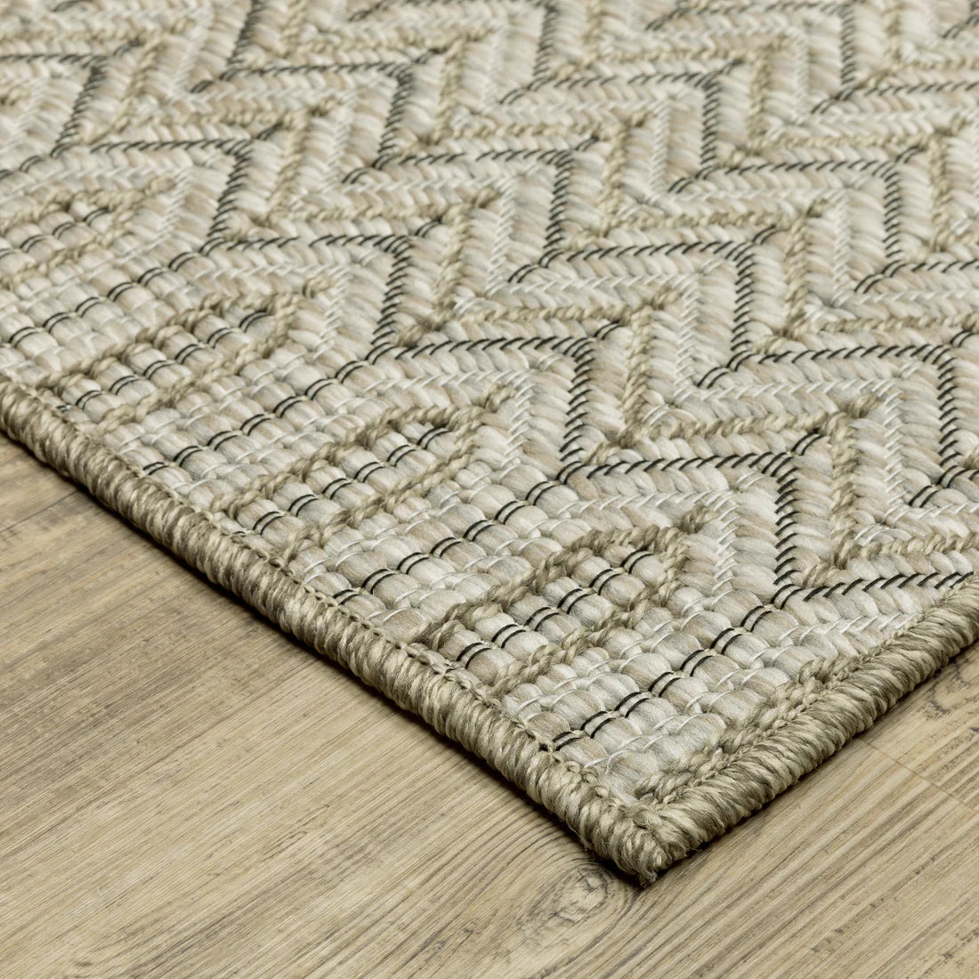 Oriental Weavers Tortuga TR09A Beige/Black Area Rug