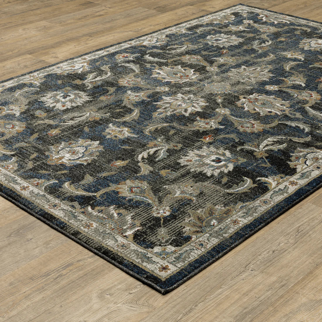 Oriental Weavers Venice 4333B Charcoal/Blue Area Rug