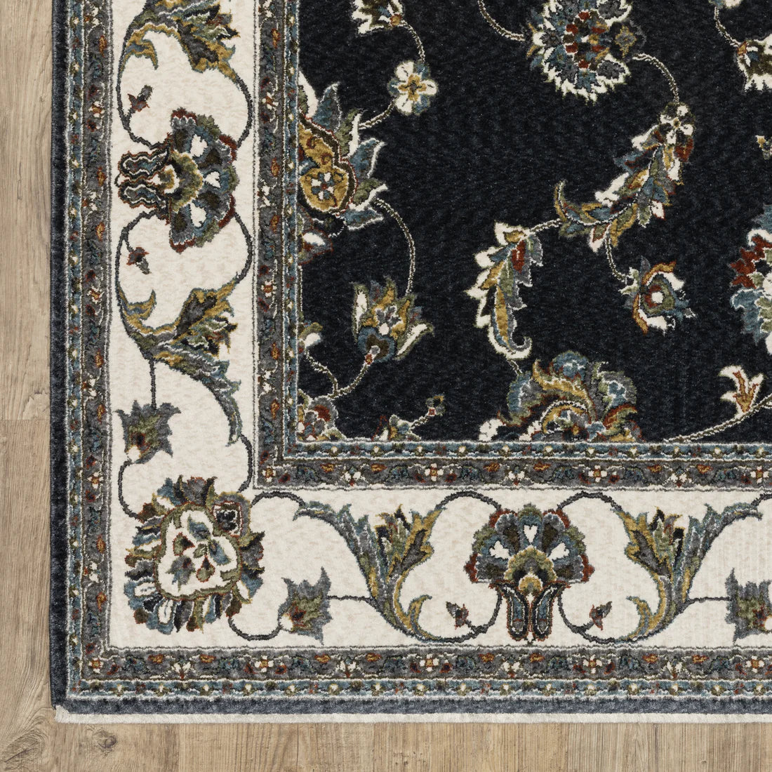 Oriental Weavers Vivian VI01B Navy/Ivory Area Rug