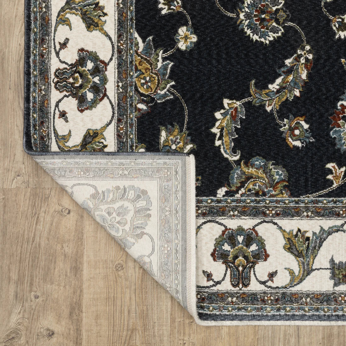 Oriental Weavers Vivian VI01B Navy/Ivory Area Rug