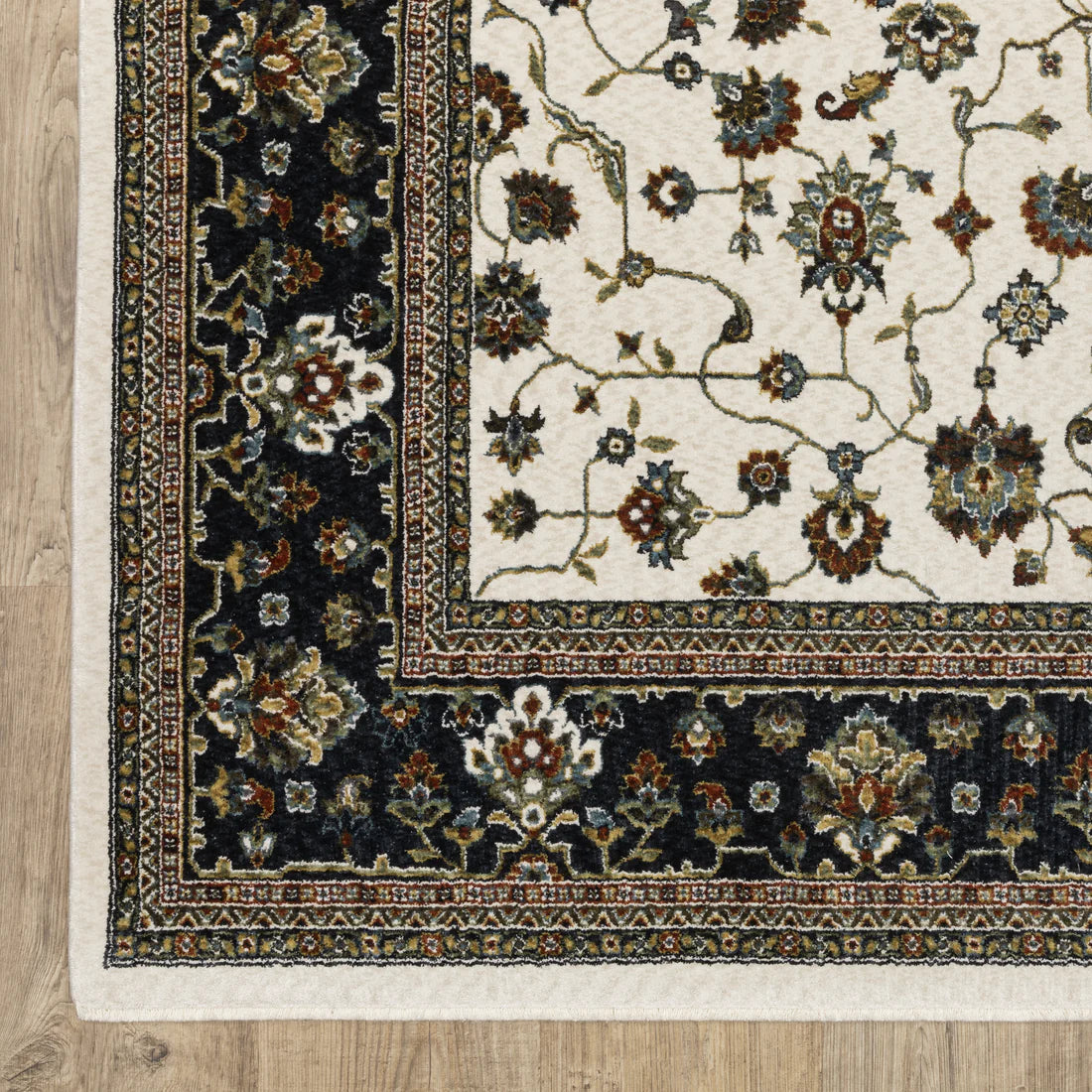 Oriental Weavers Vivian VI02B Ivory/Navy Area Rug