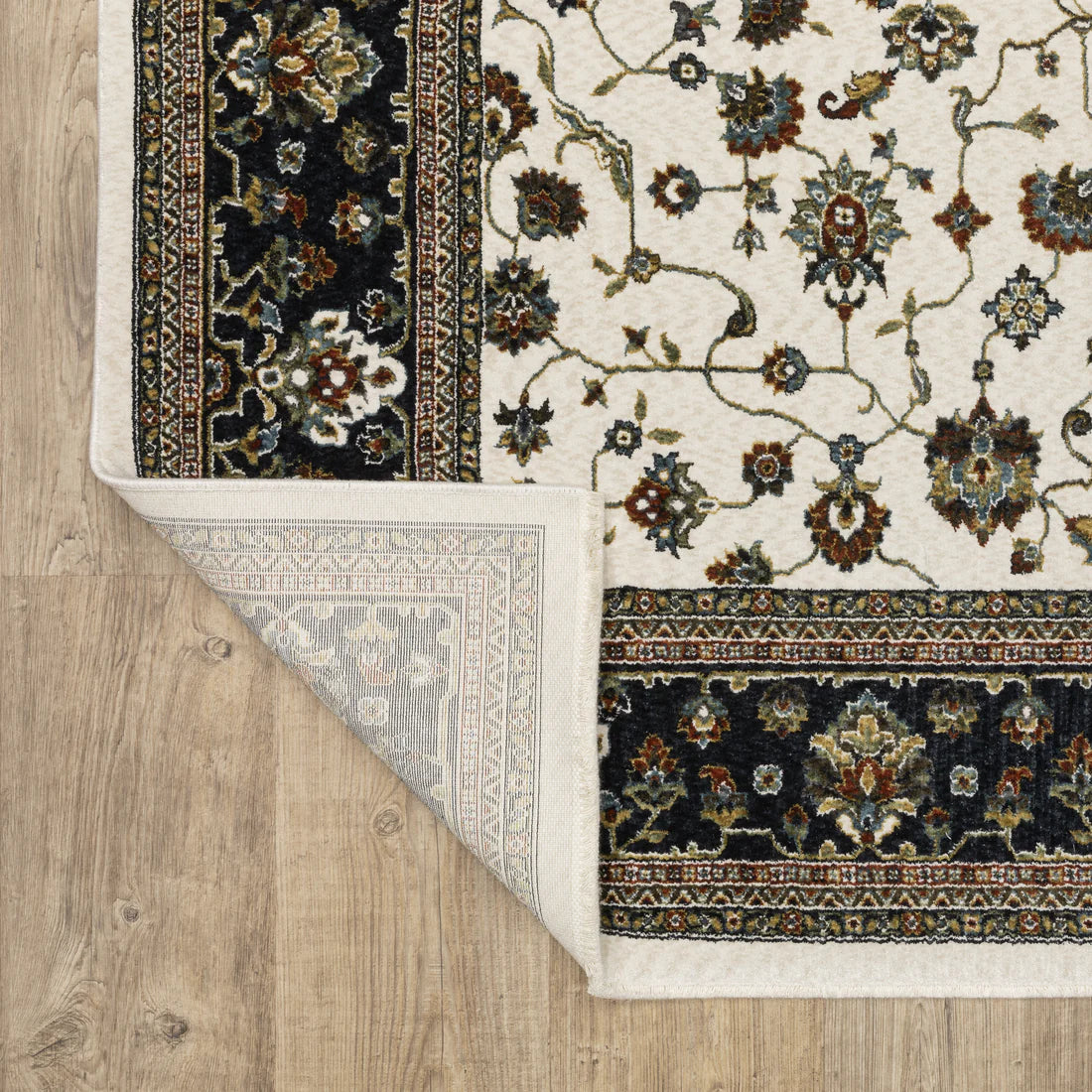 Oriental Weavers Vivian VI02B Ivory/Navy Area Rug