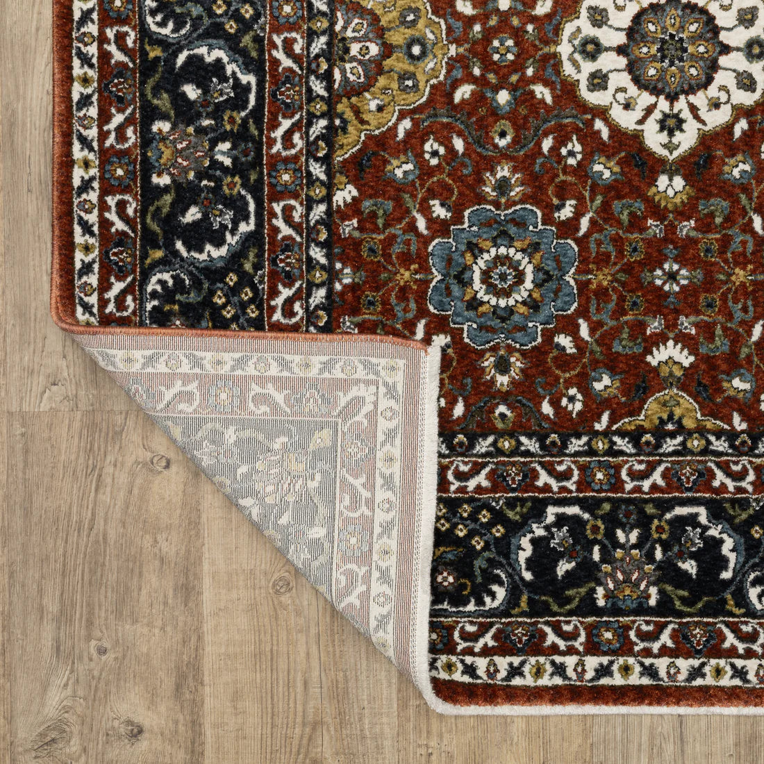 Oriental Weavers Vivian VI04B Red/Navy Area Rug