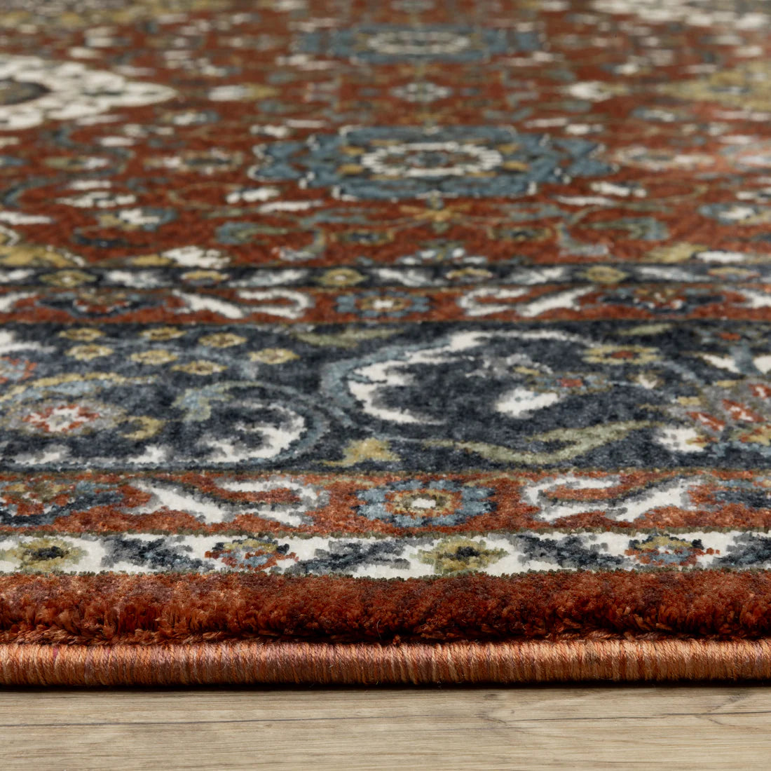 Oriental Weavers Vivian VI04B Red/Navy Area Rug