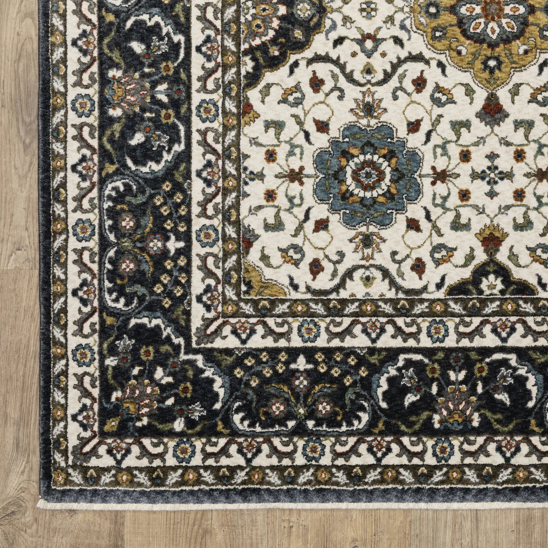 Aiental Weavers Vivian VI04D Ivory/Navy Area Rug