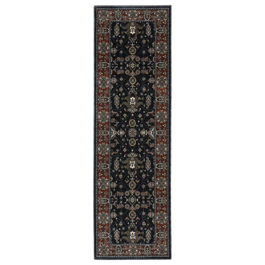 Oriental Weavers Vivian VI05A Navy/Red Area Rug