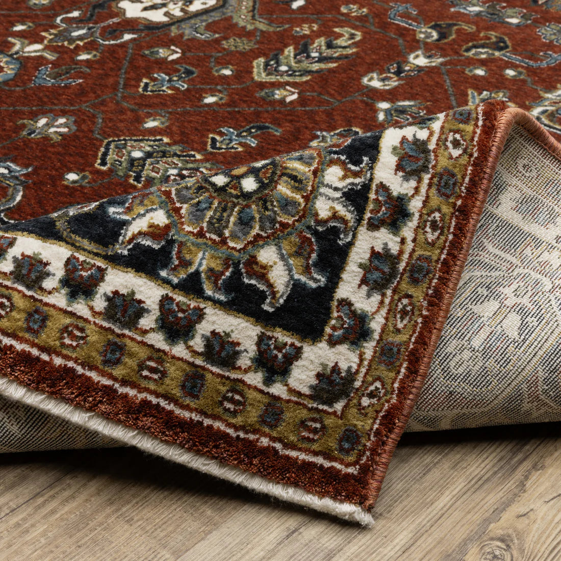 Oriental Weavers Vivian VI05X Red/Navy Area Rug