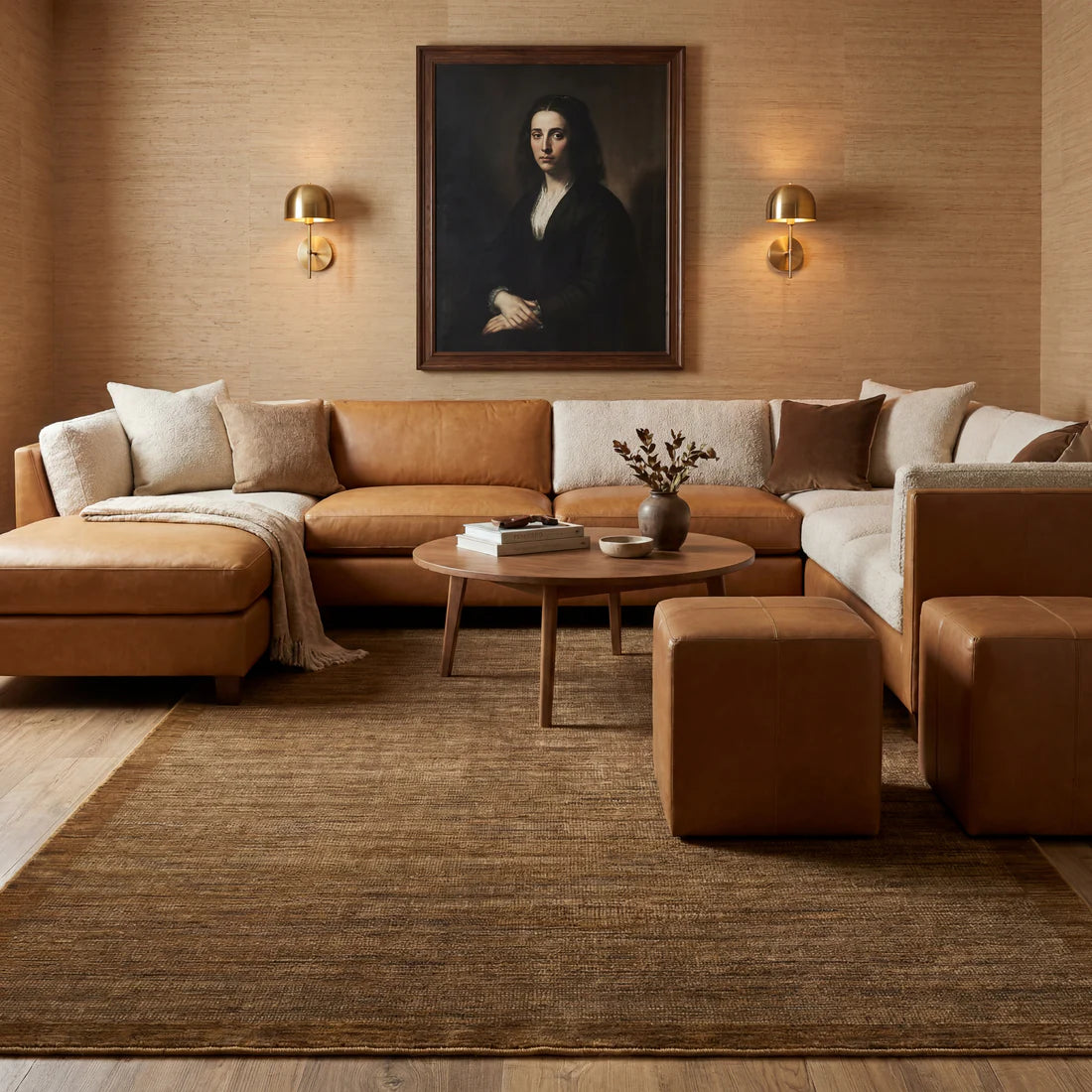 Oriental Weavers Warner WRN05 Brown/Rust Area Rug