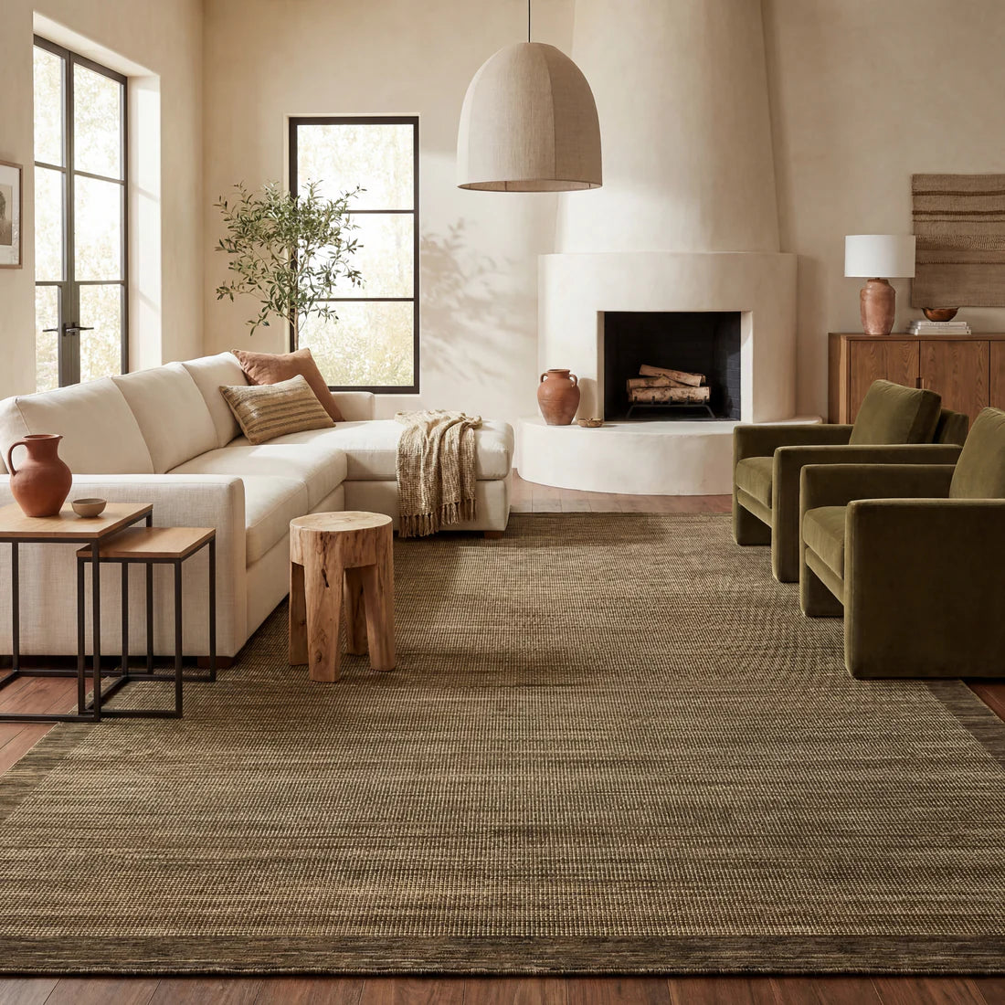 Oriental Weavers Warner WRN08 Brown/Brown Area Rug