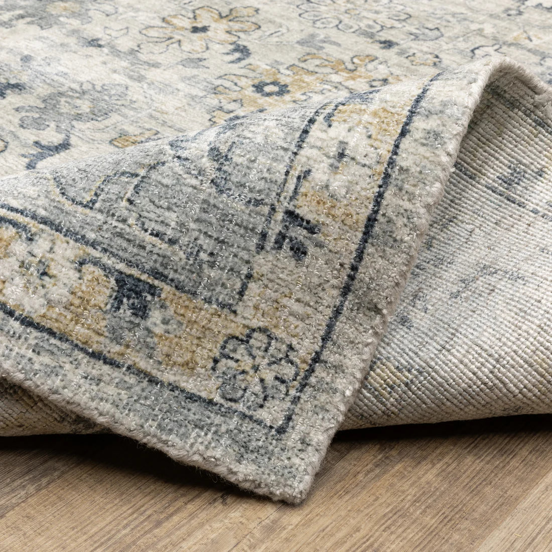 Oriental Weavers Windham WIN01 Ivory/Blue Area Rug