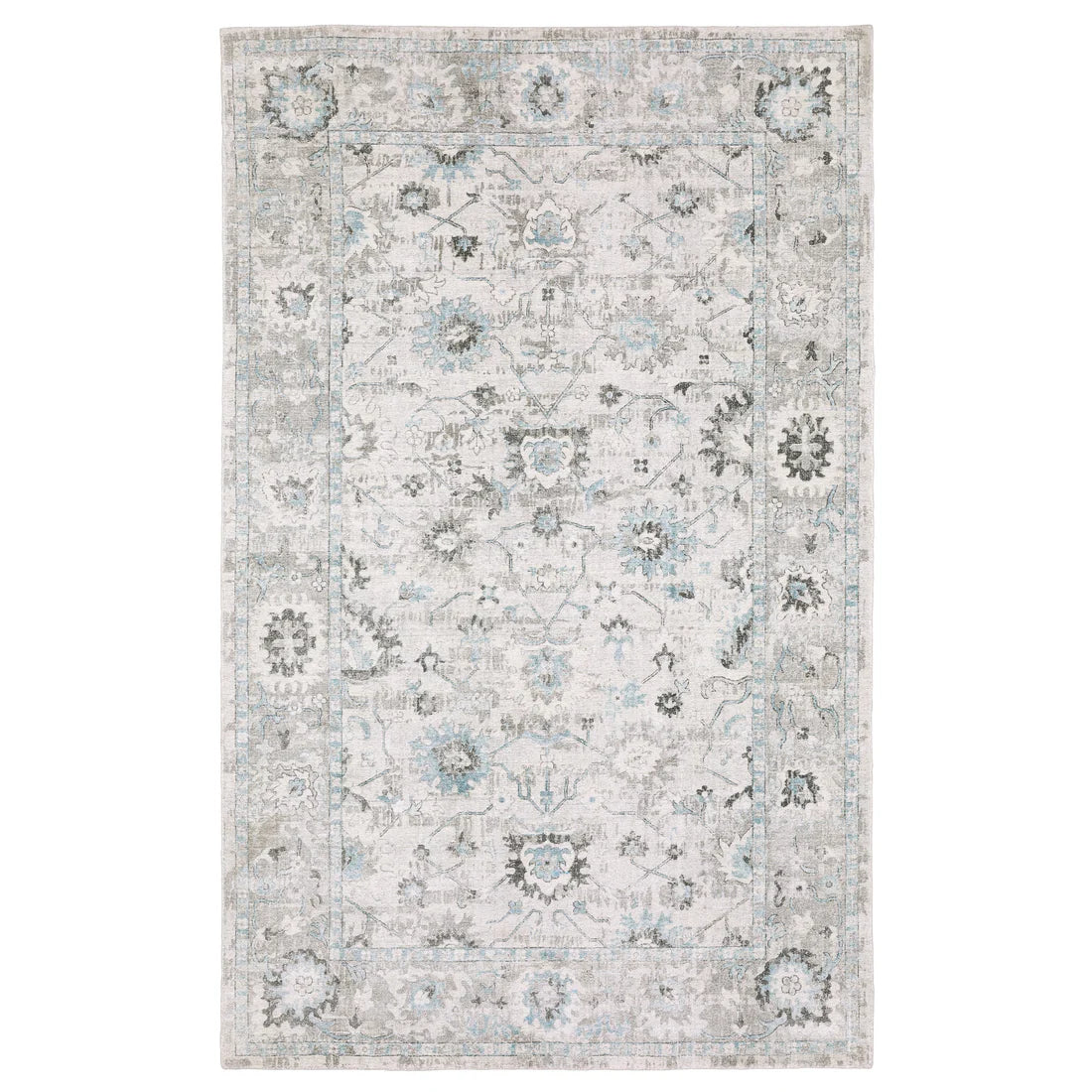 Oriental Weavers Windham WIN04 Ivory/Blue Area Rug
