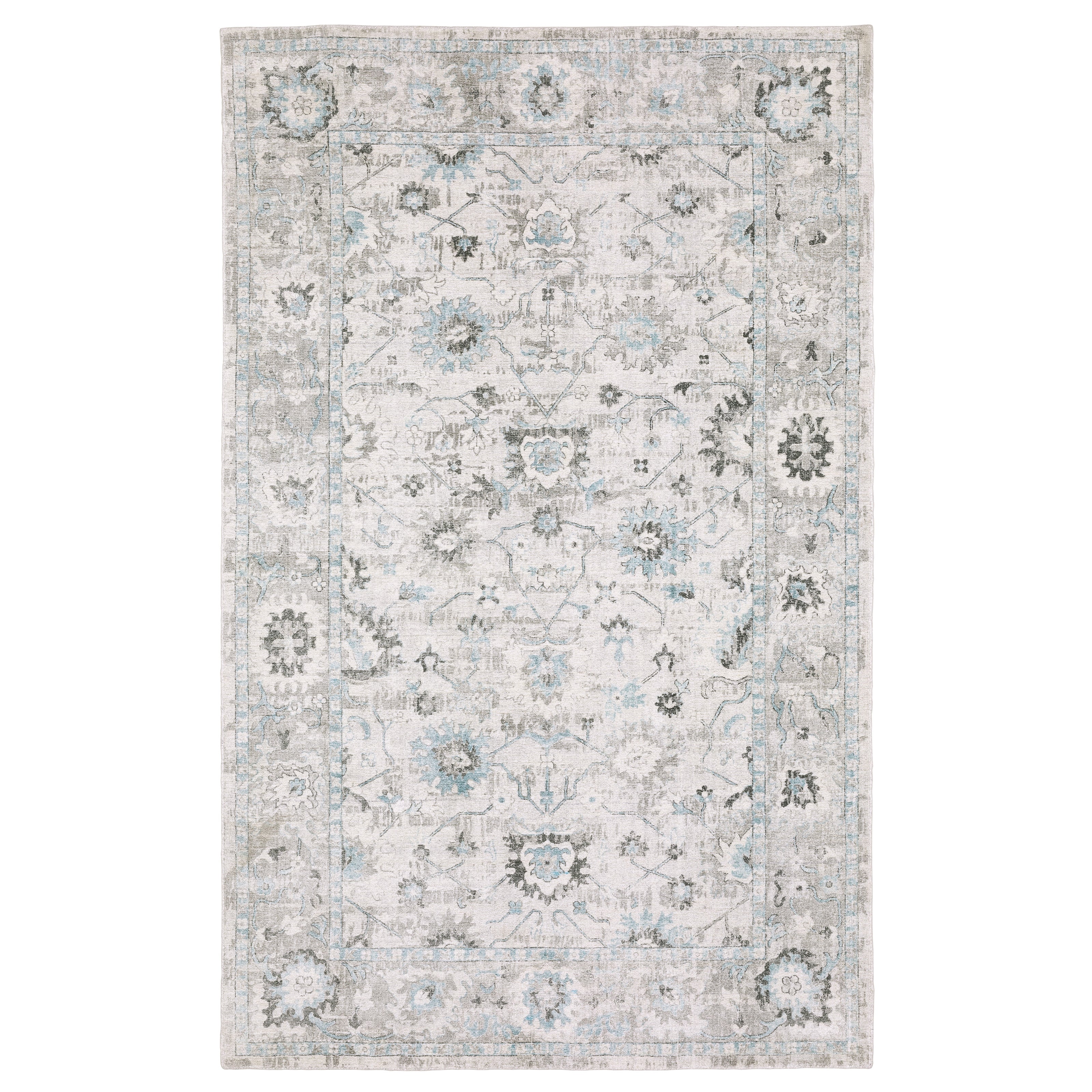 Oriental Weavers Windham WIN04 Ivory/Blue Area Rug