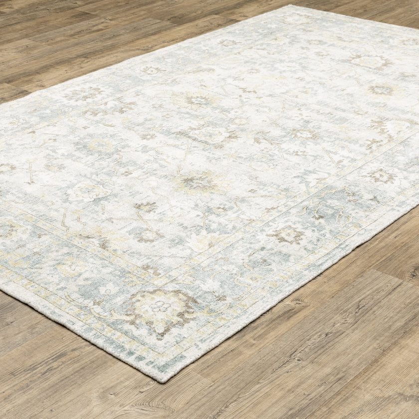 Oriental Weavers Windham WIN06 Ivory/Blue Area Rug