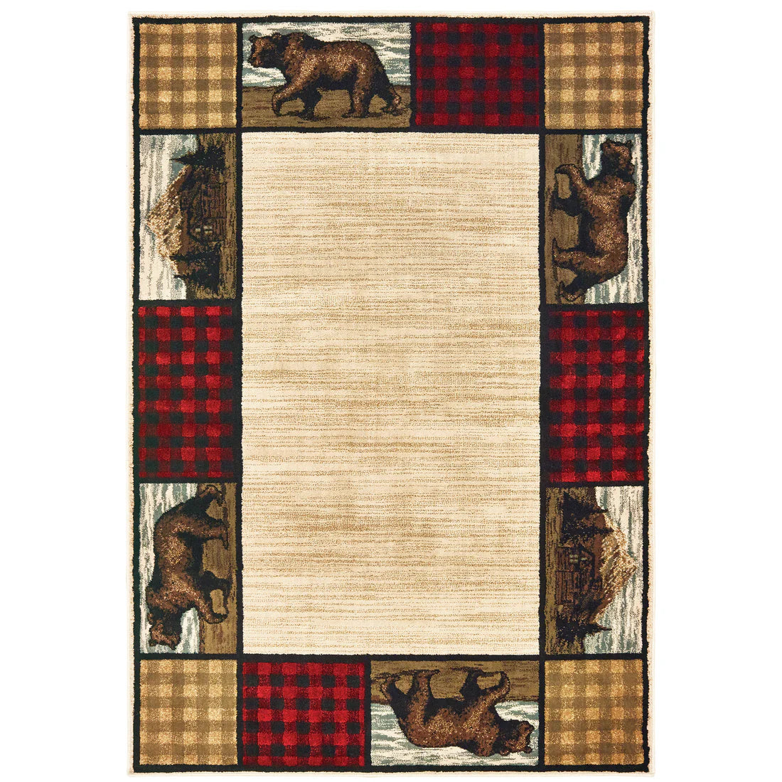Oriental Weavers Woodlands 9603C Ivory/Multi Area Rug