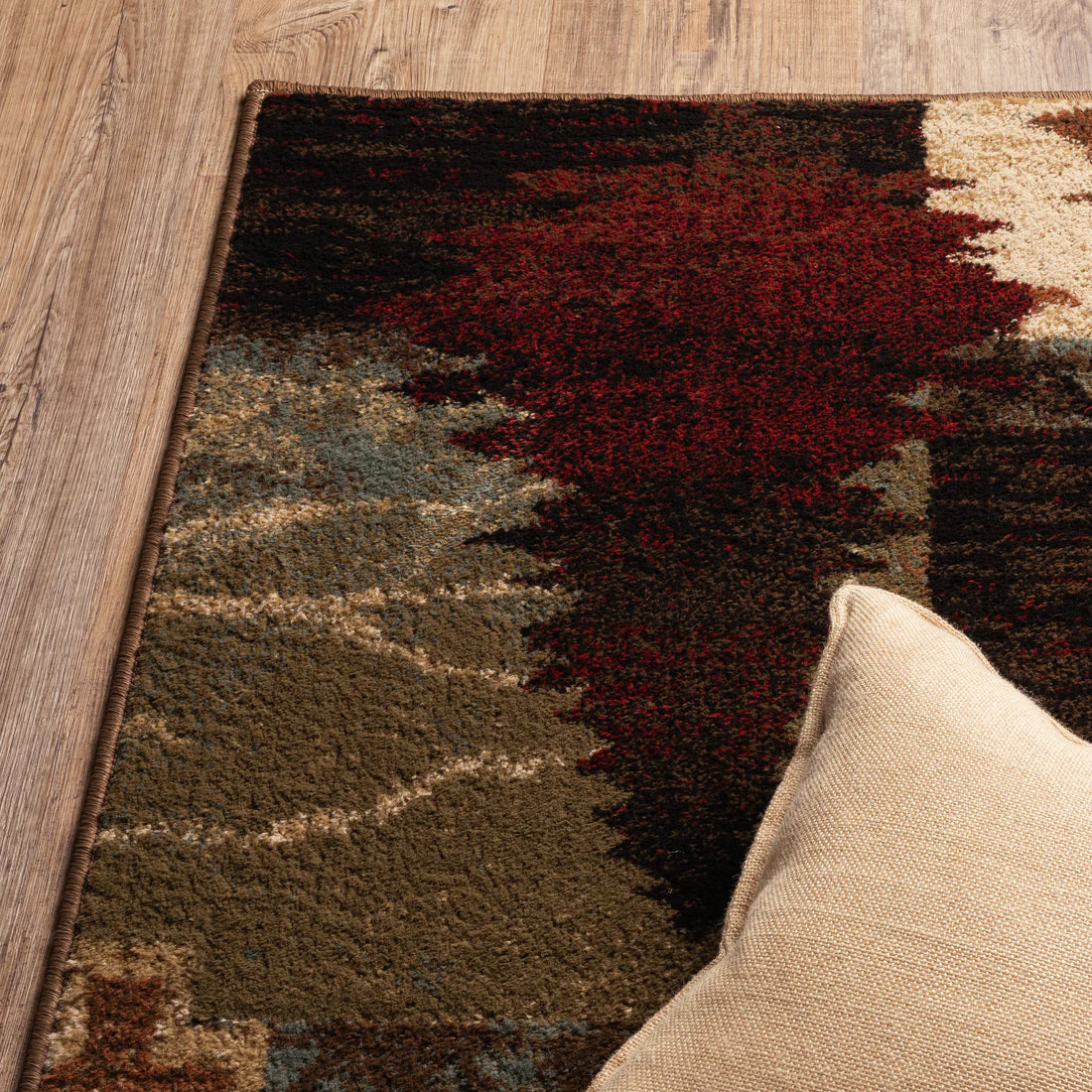 Oriental Weavers Woodlands 9649A Brown/Rust Area Rug
