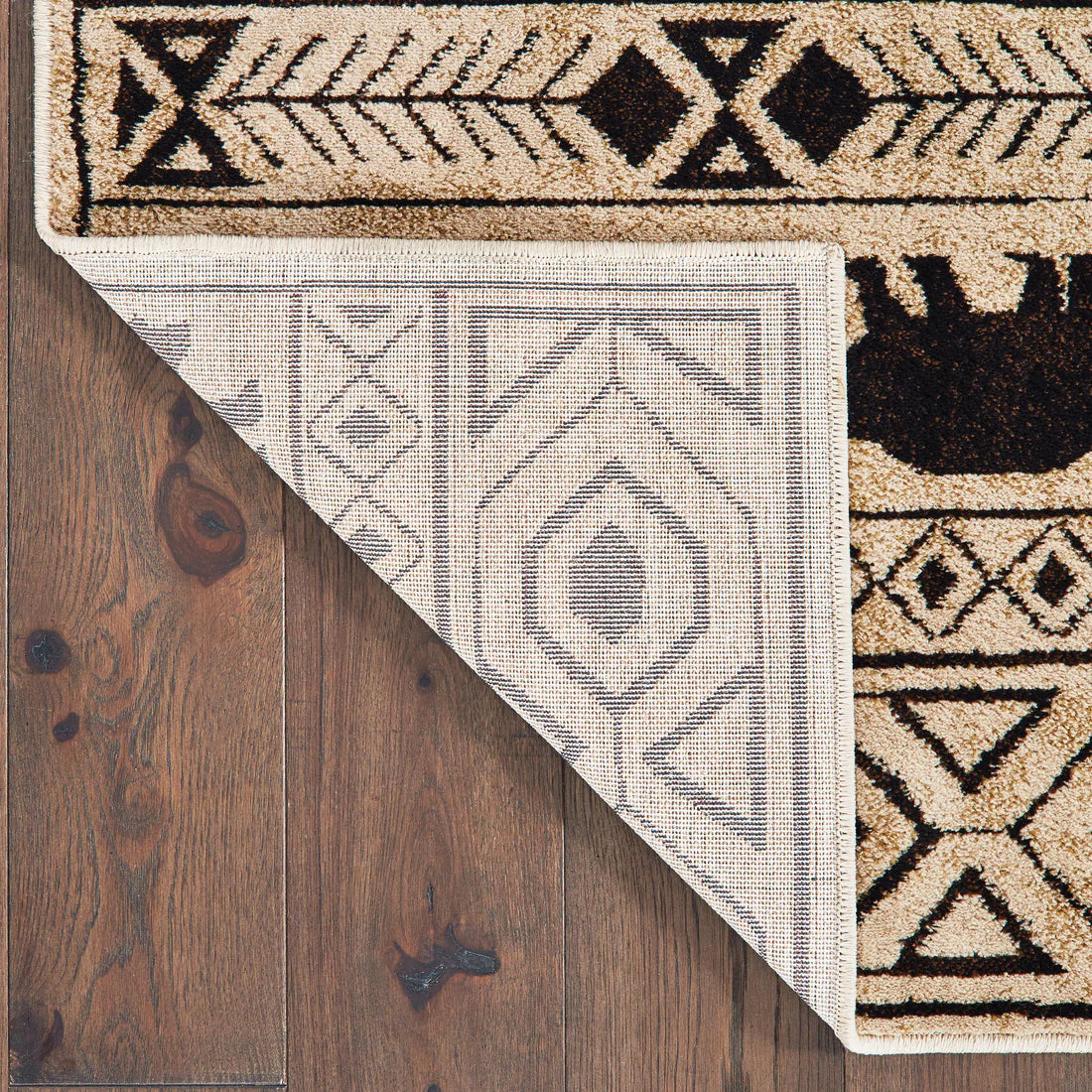 Oriental Weavers Woodlands 9651A Ivory/Black Area Rug