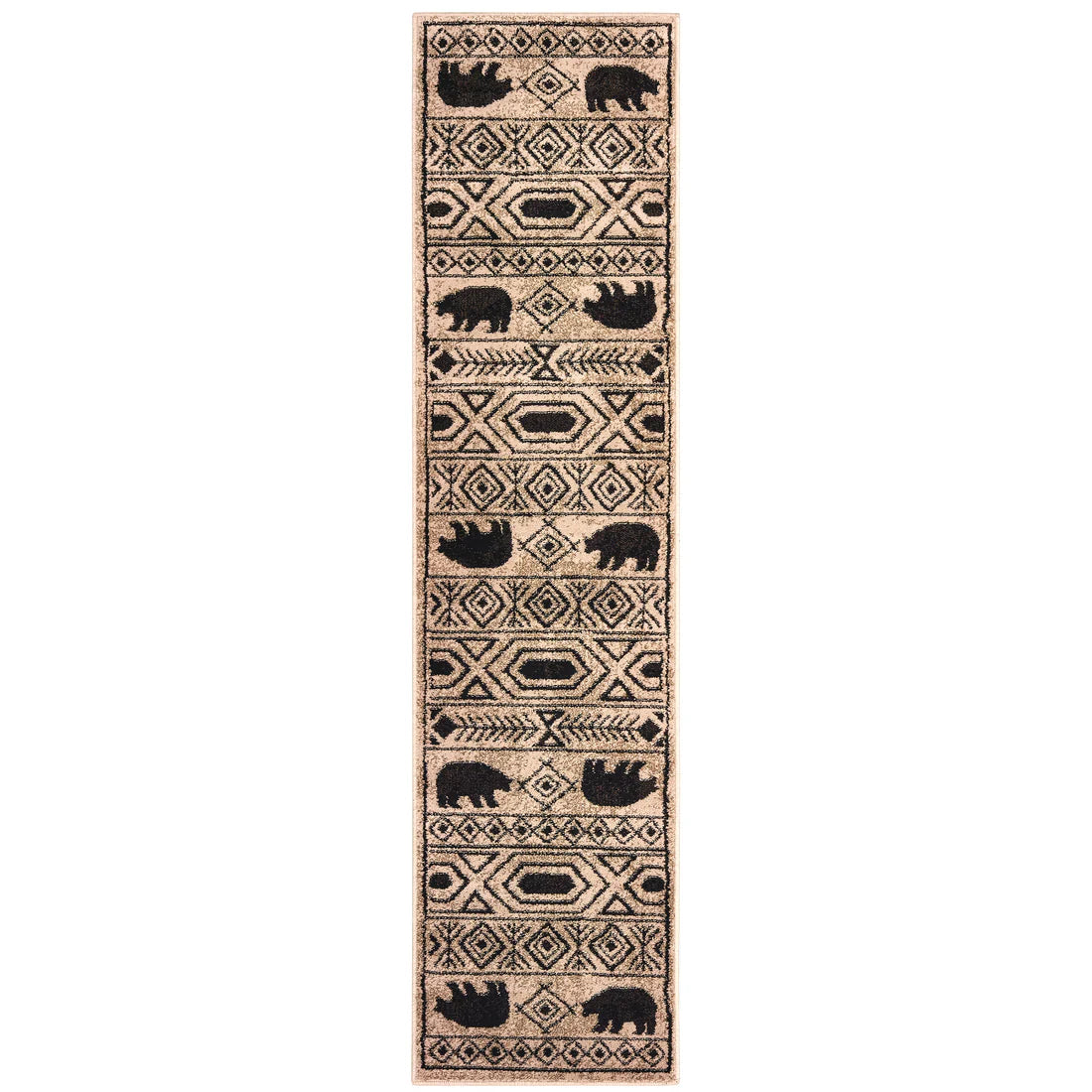 Oriental Weavers Woodlands 9651A Ivory/Black Area Rug