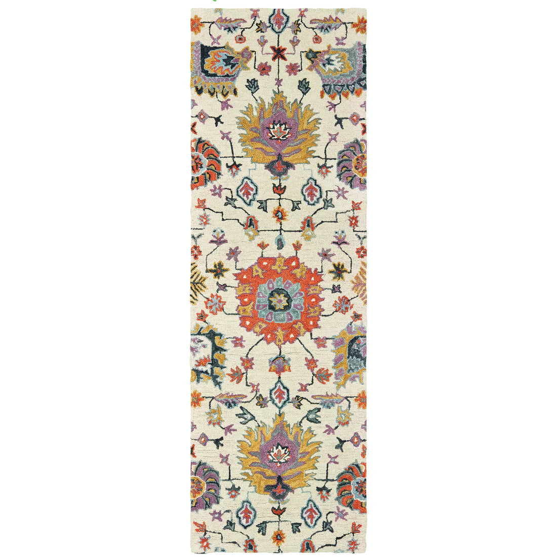 Oriental Weavers Zahra 75502 Ivory/Orange Area Rug
