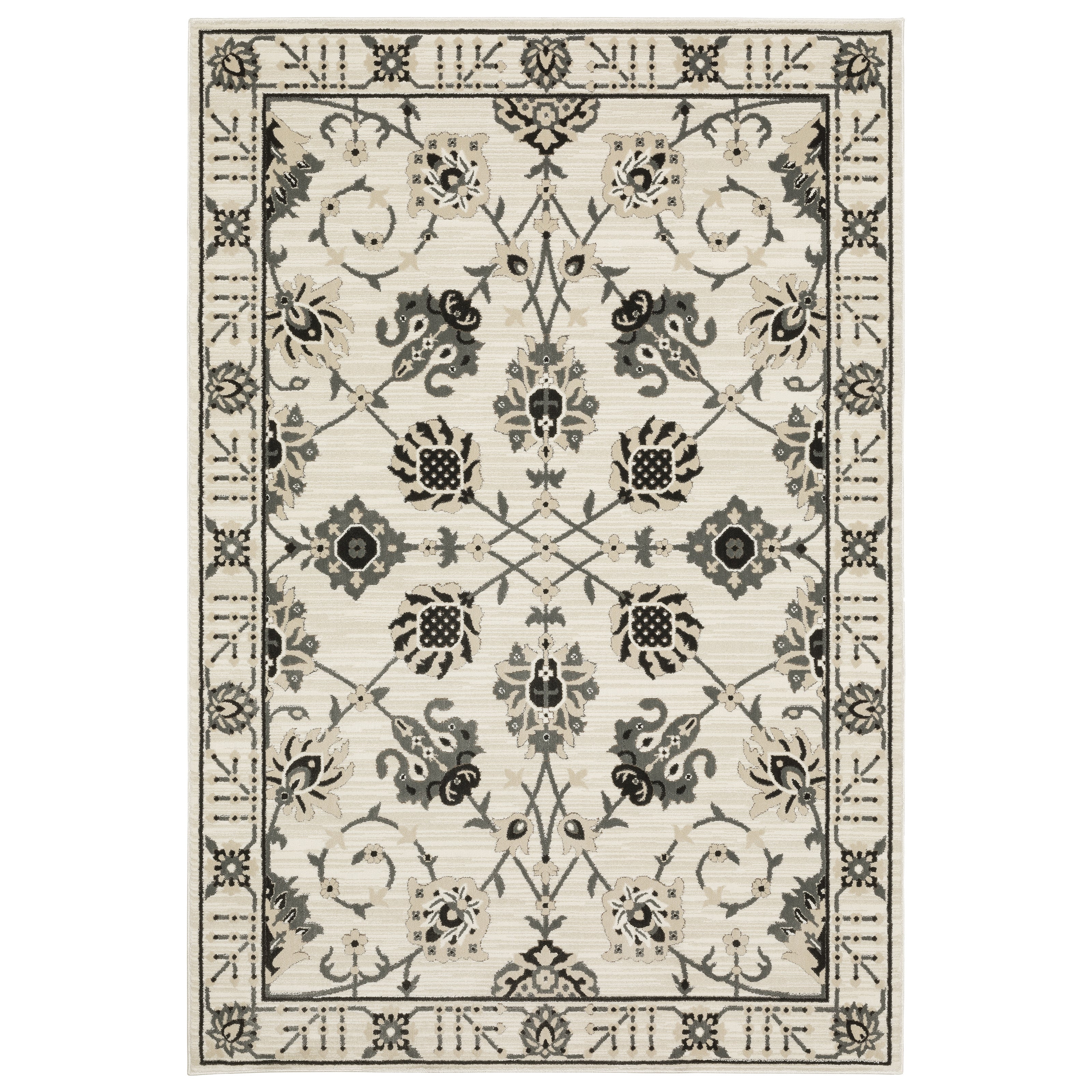 Oriental Weavers Raylan RAY03 Ivory/Grey Area Rug