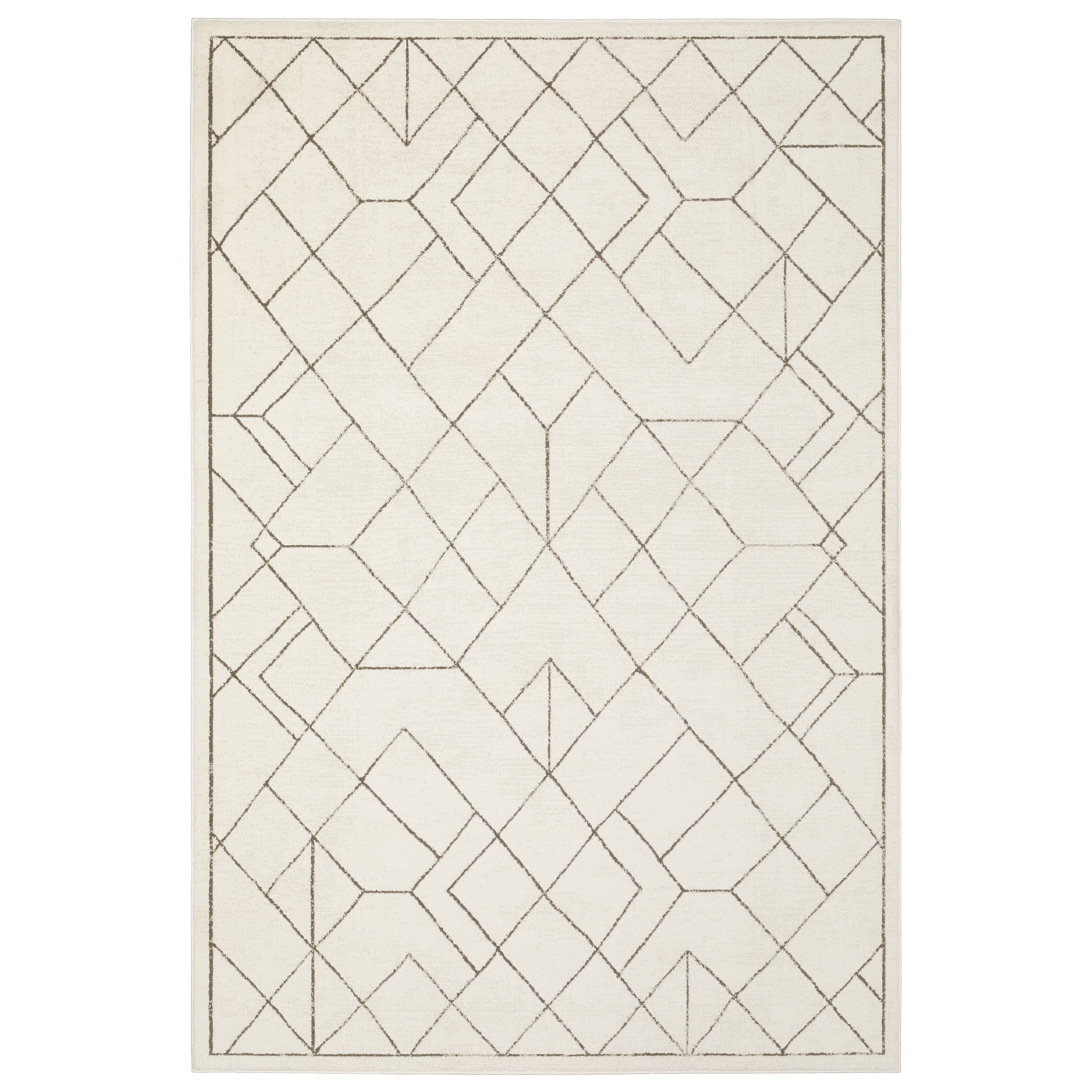 Oriental Weavers Raylan RAY06 Ivory/Brown Area Rug