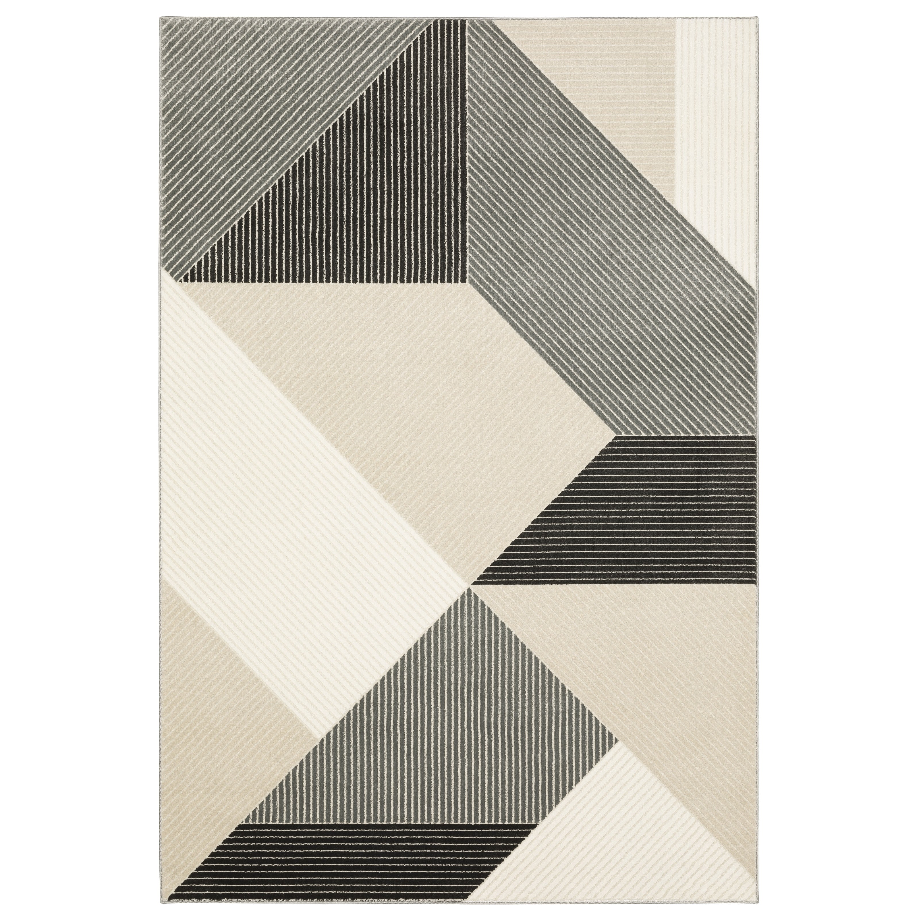 Oriental Weavers Raylan RAY07 Ivory/Black Area Rug
