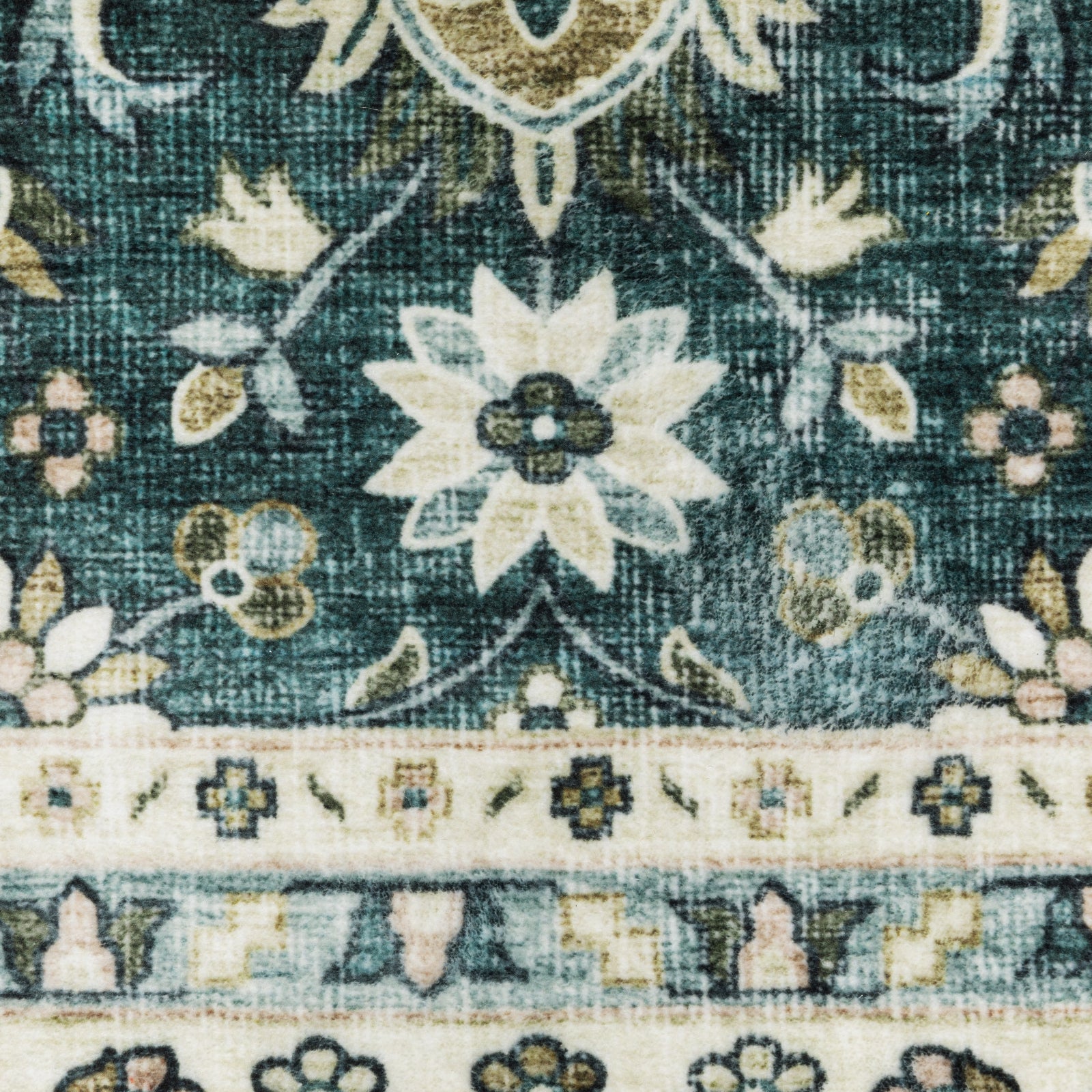 Oriental Weavers Sumter SUM08 Teal/Ivory Area Rug