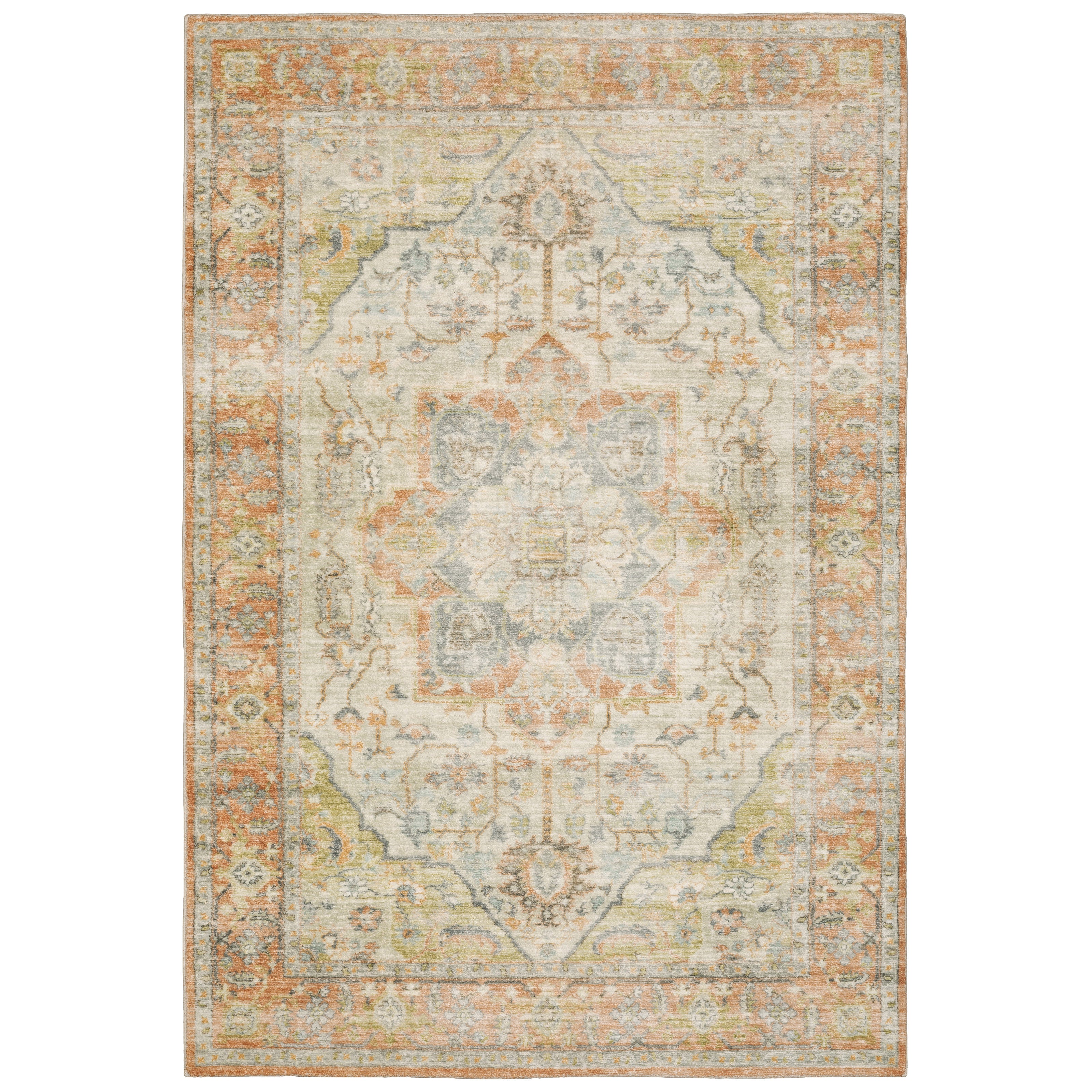 Oriental Weavers Savoy 28101 Orange/Blue Area Rug