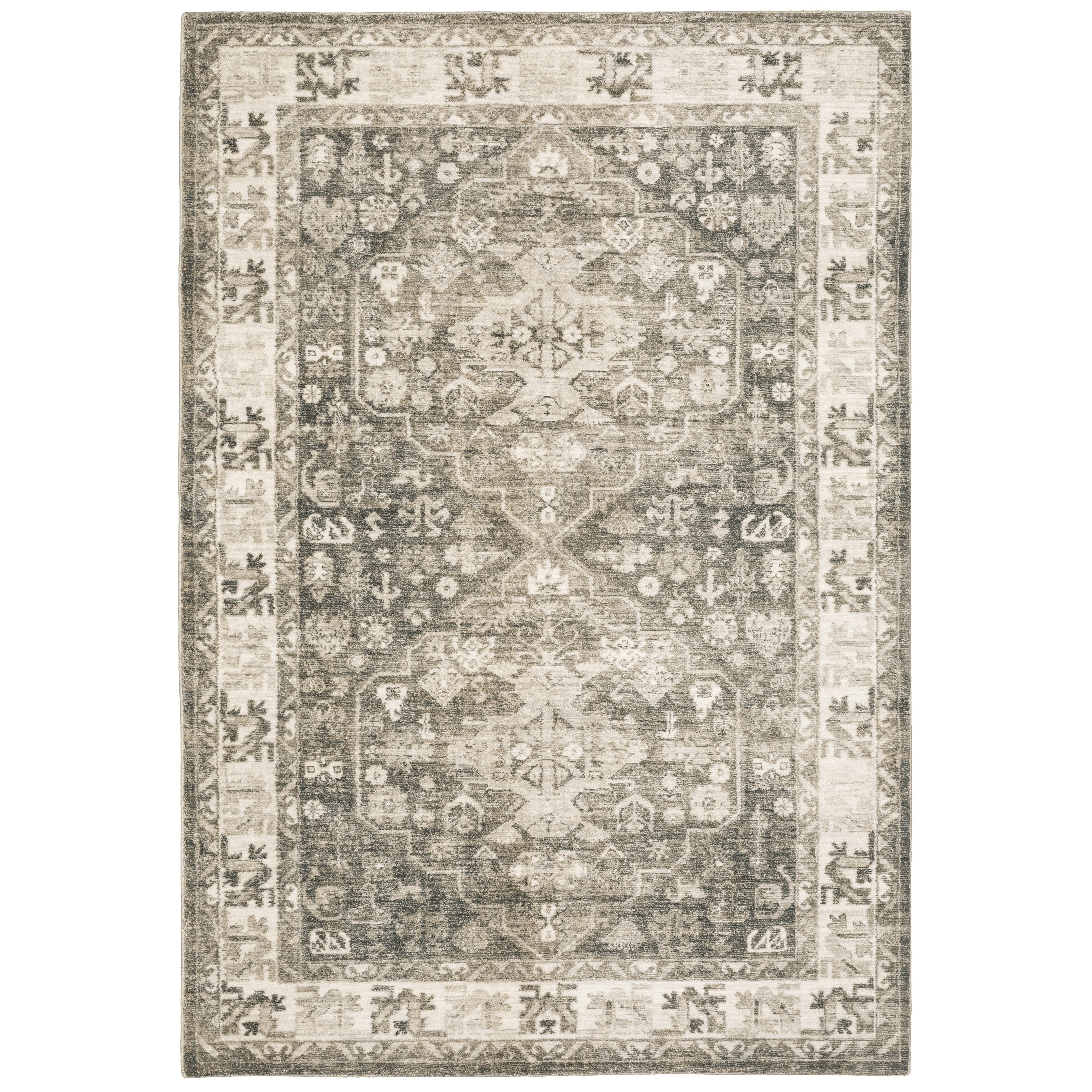 Oriental Weavers Savoy 28105 Charcoal/Ivory Area Rug