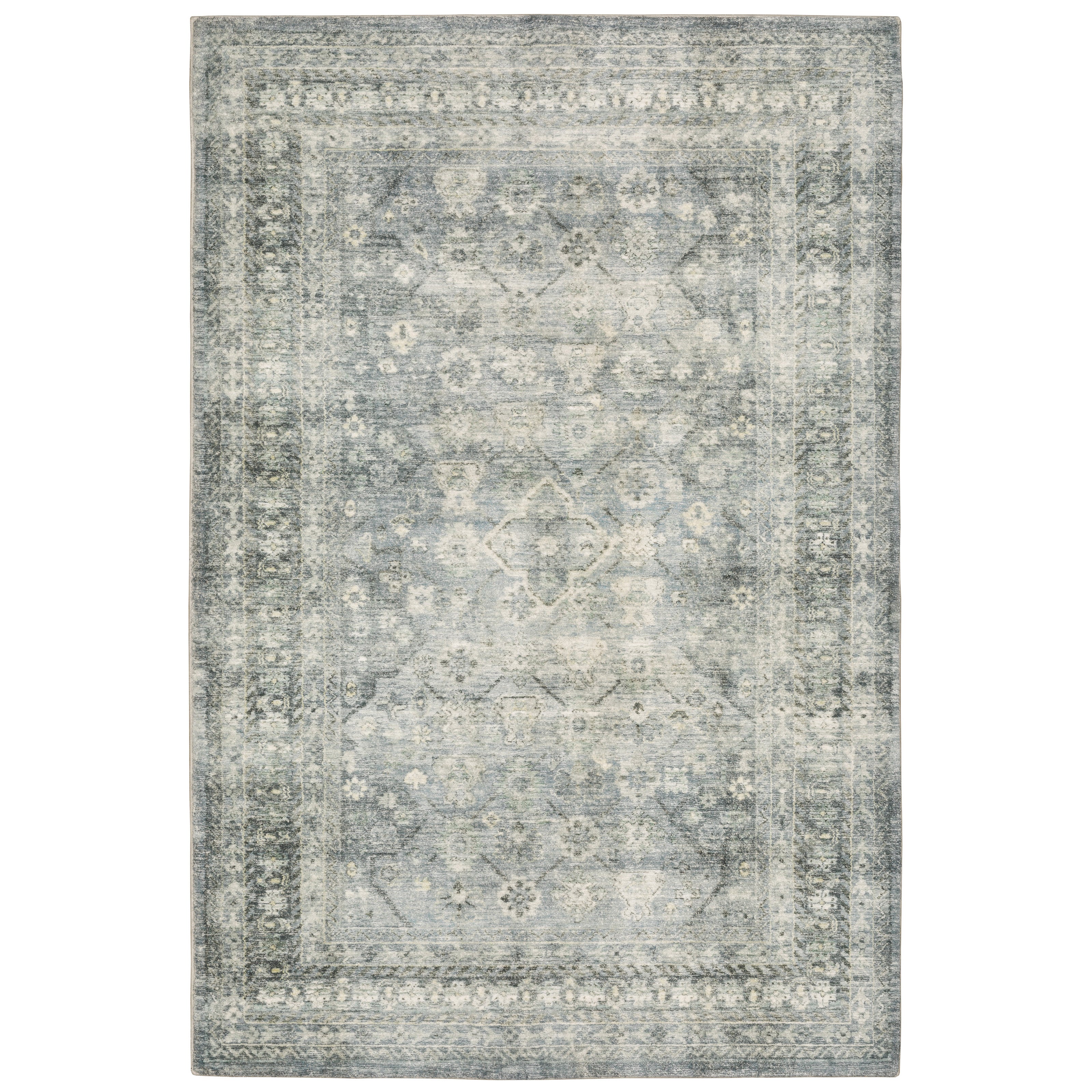 Oriental Weavers Savoy 28106 Blue/Ivory Area Rug