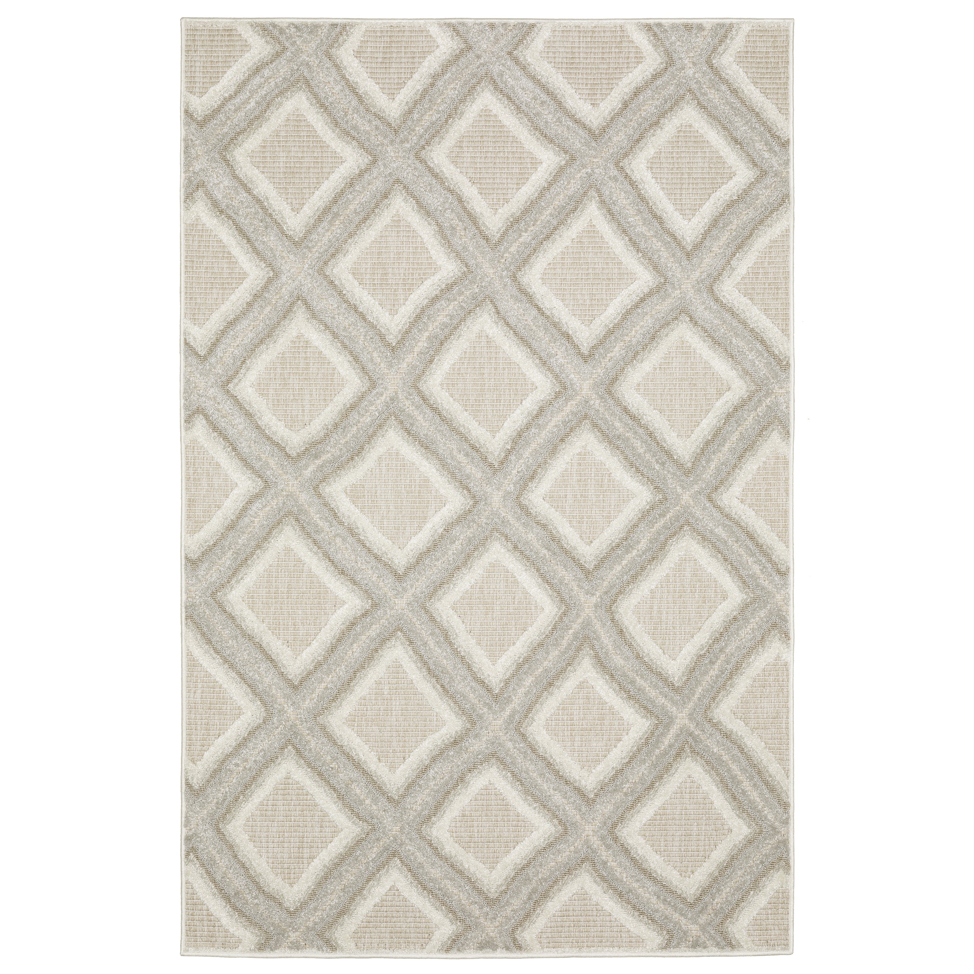 Oriental Weavers Tangier TAN04 Grey/Beige Area Rug
