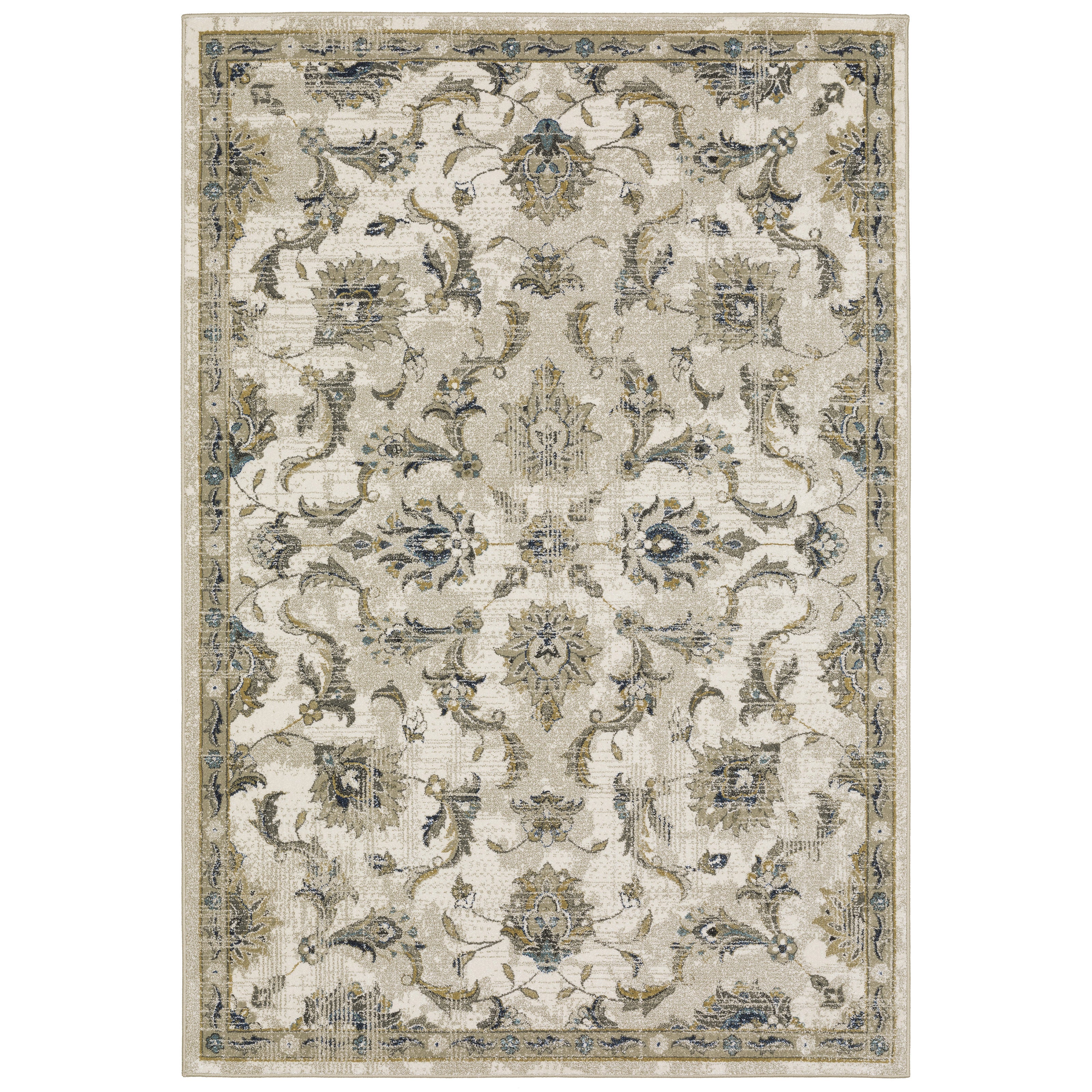 Oriental Weavers Venice 54X Beige/Blue Area Rug