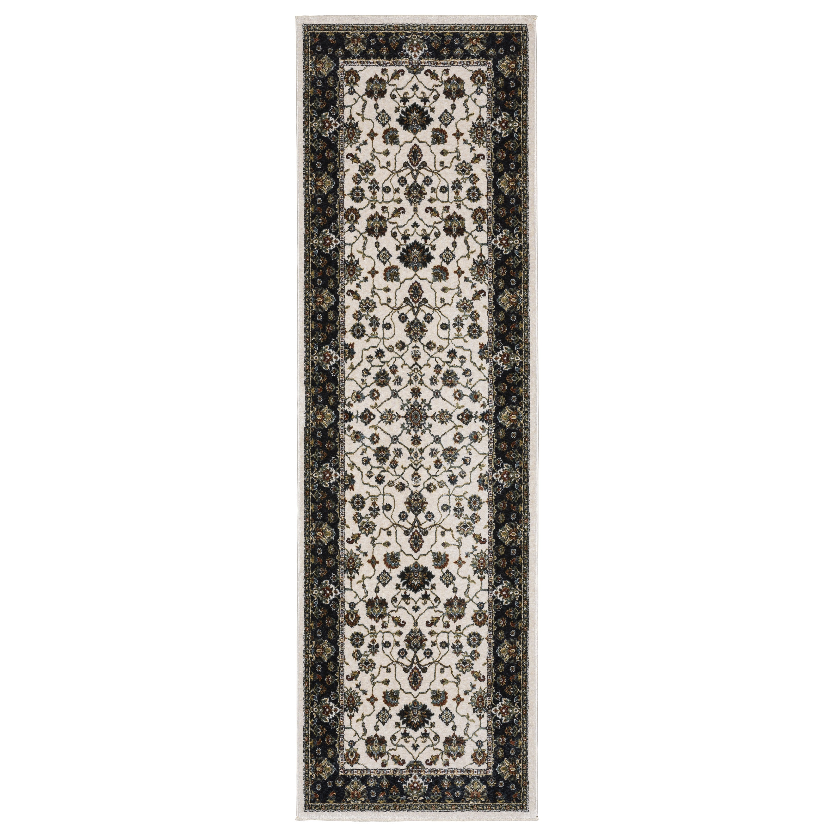 Oriental Weavers Vivian VI02B Ivory/Navy Area Rug