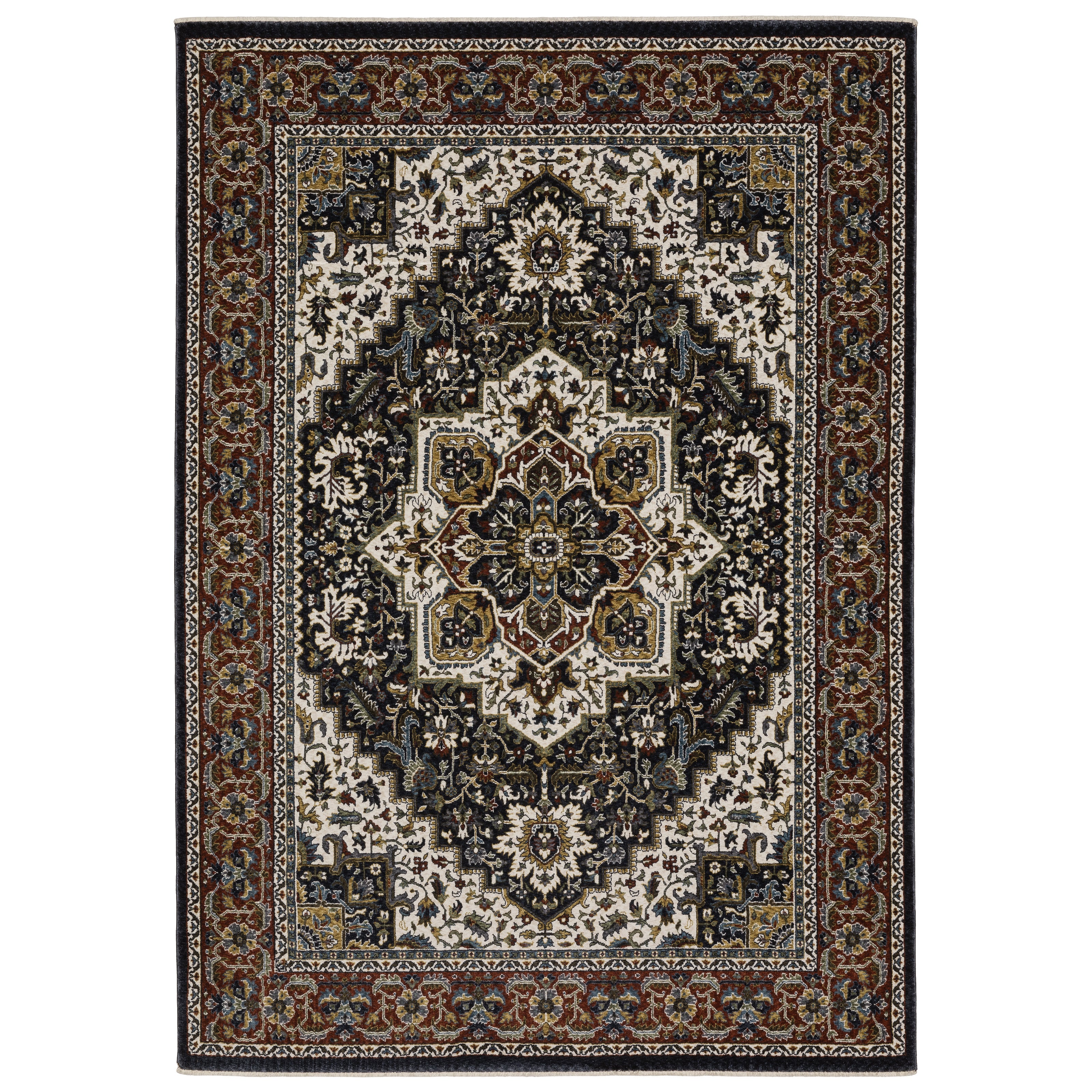 Oriental Weavers Vivian VI06C Navy/Multi Area Rug