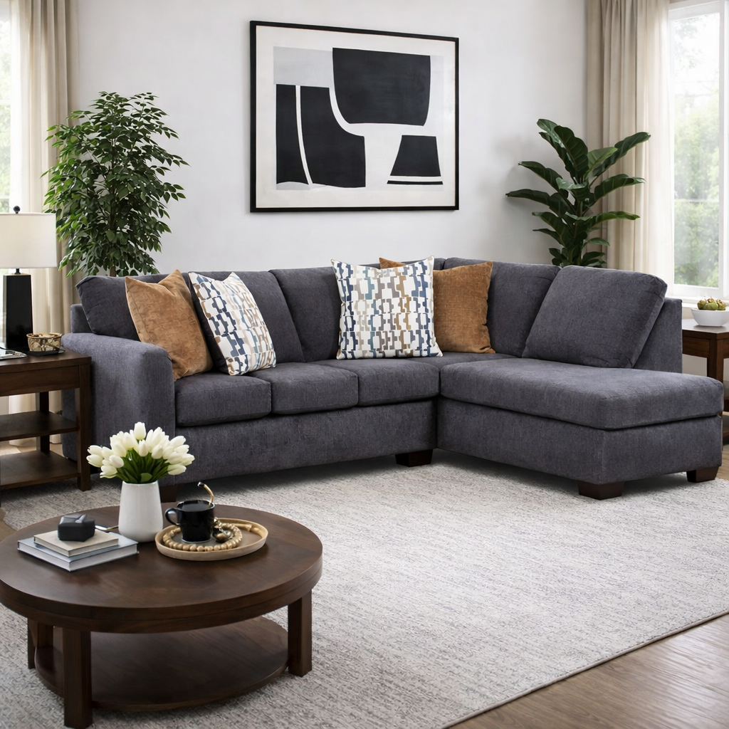 Westwood Sectional with Bumper Chaise