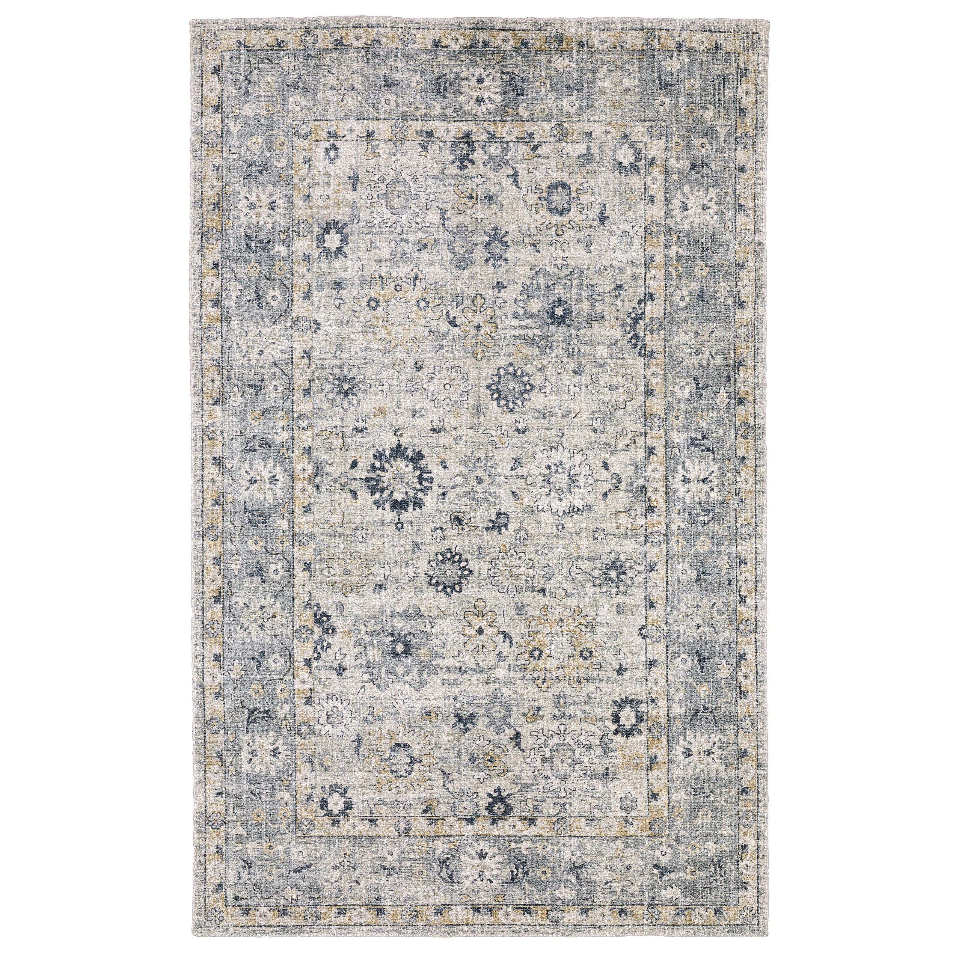 Oriental Weavers Windham WIN01 Ivory/Blue Area Rug