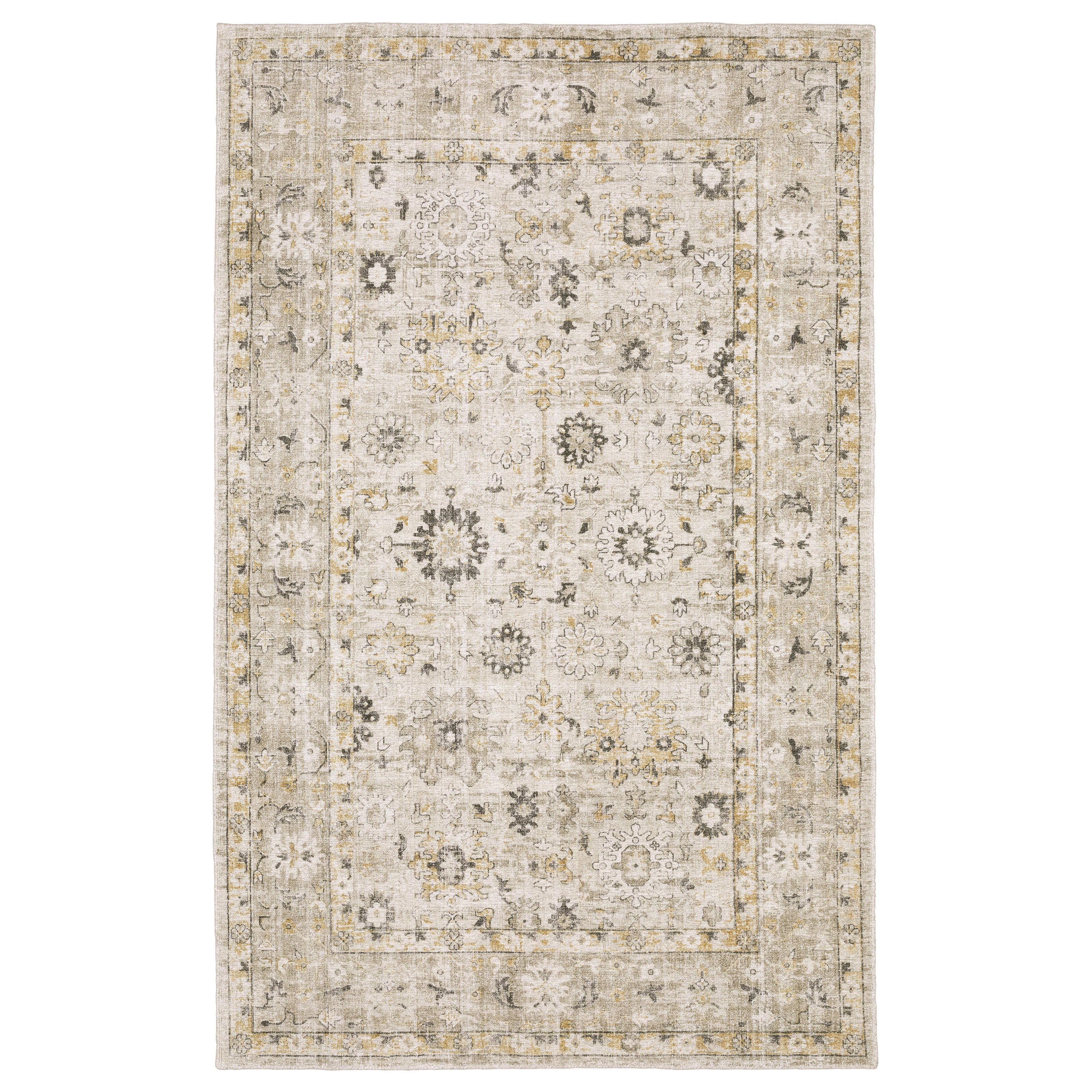 Oriental Weavers Windham WIN02 Beige/Gold Area Rug