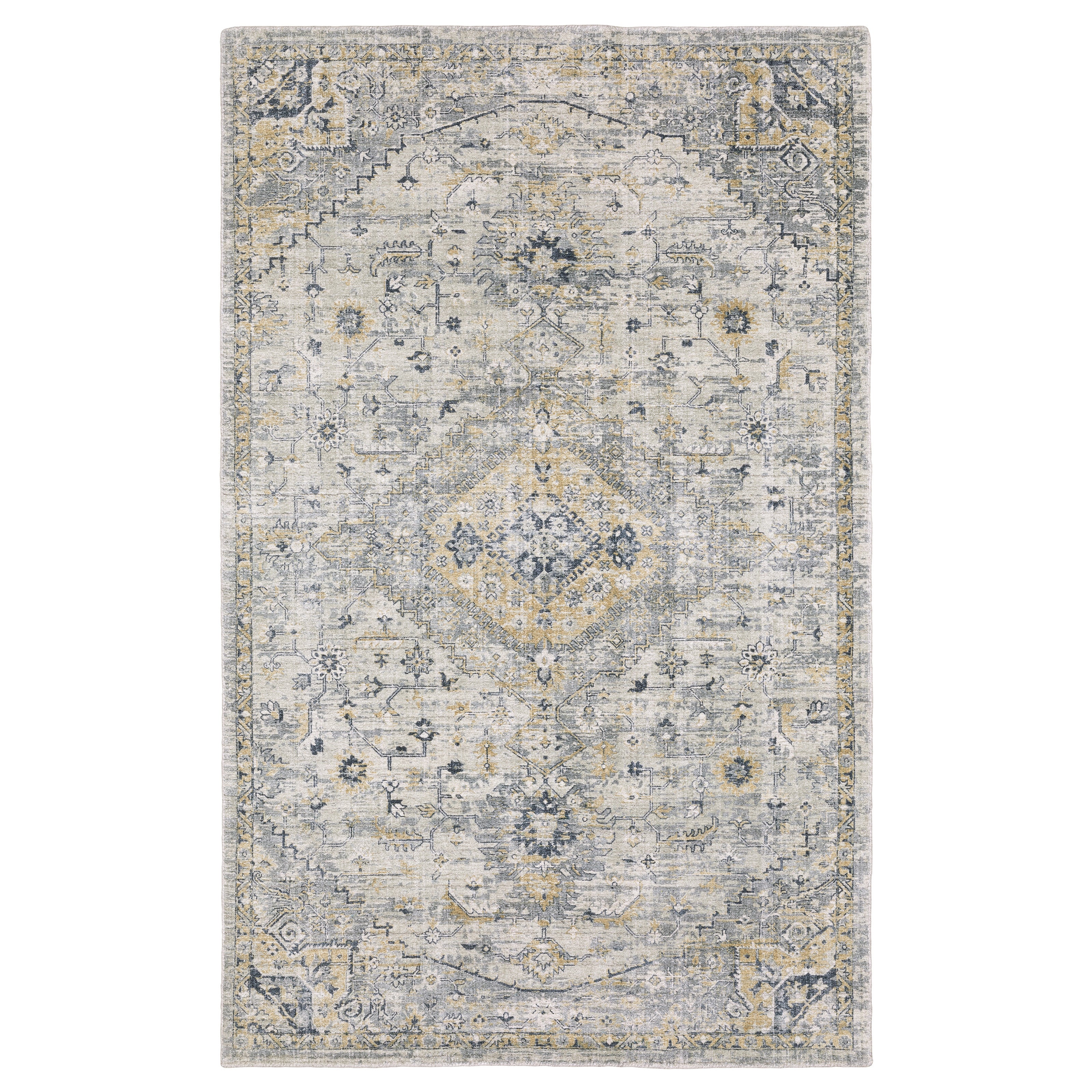 Oriental Weavers Windham WIN03 Ivory/Gold Area Rug